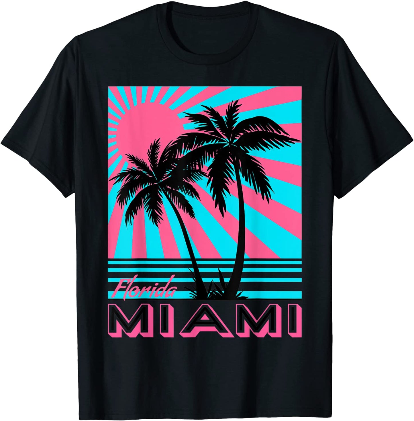 Miami Beach TShirt Florida Miami Palm Trees T-shirt T-Shirt
