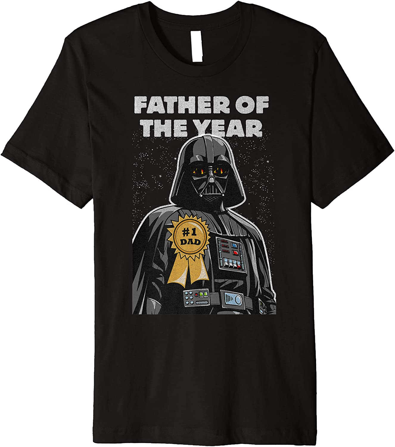 Mens Star Wars Fathers Day Darth Vader Father Of The Year Premium T-Shirt