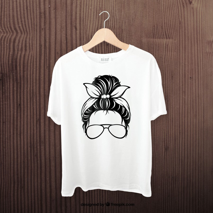 Cocomelon Mom Shirt Mom Life Bleached Tee Messy Bun Skull Skull Mom Gift For Her