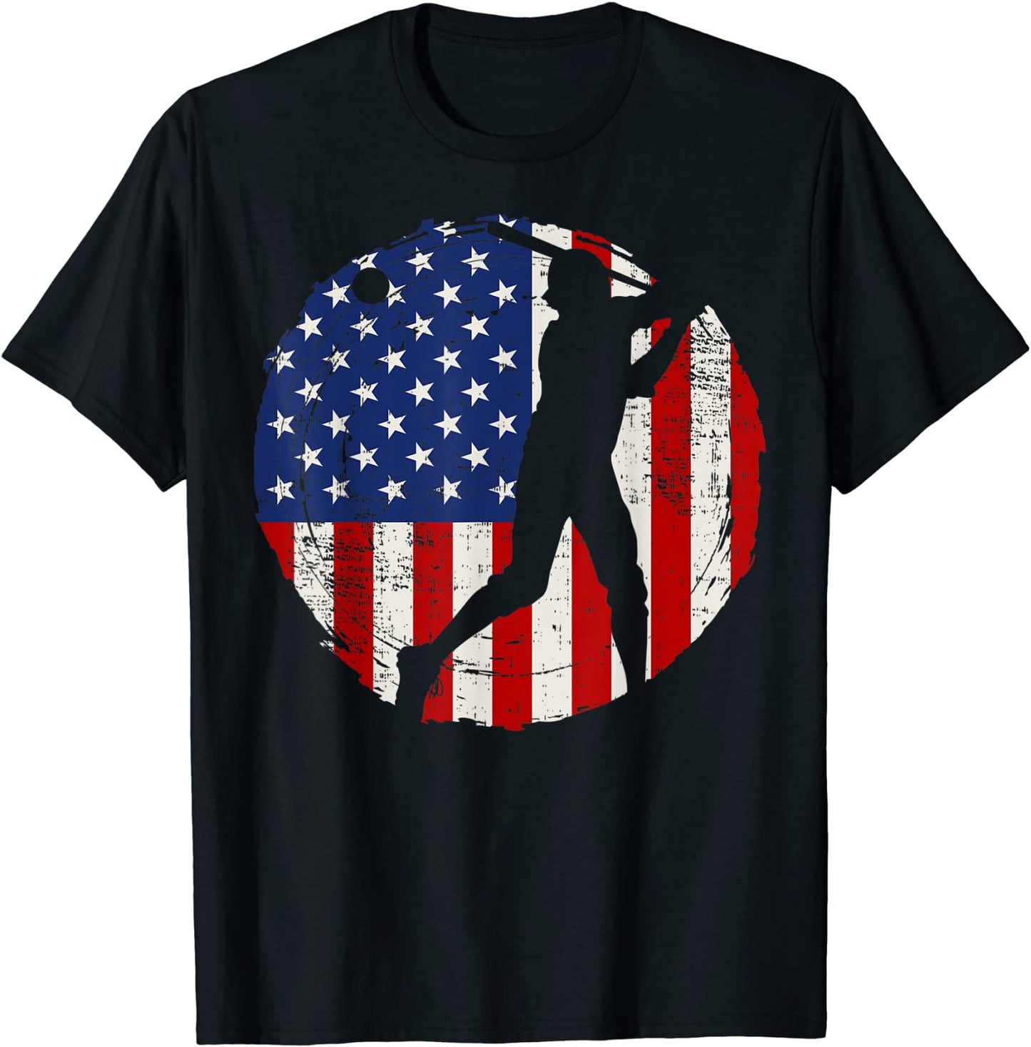 Patriotic American Flag Baseball design Baseball design T-Shirt
