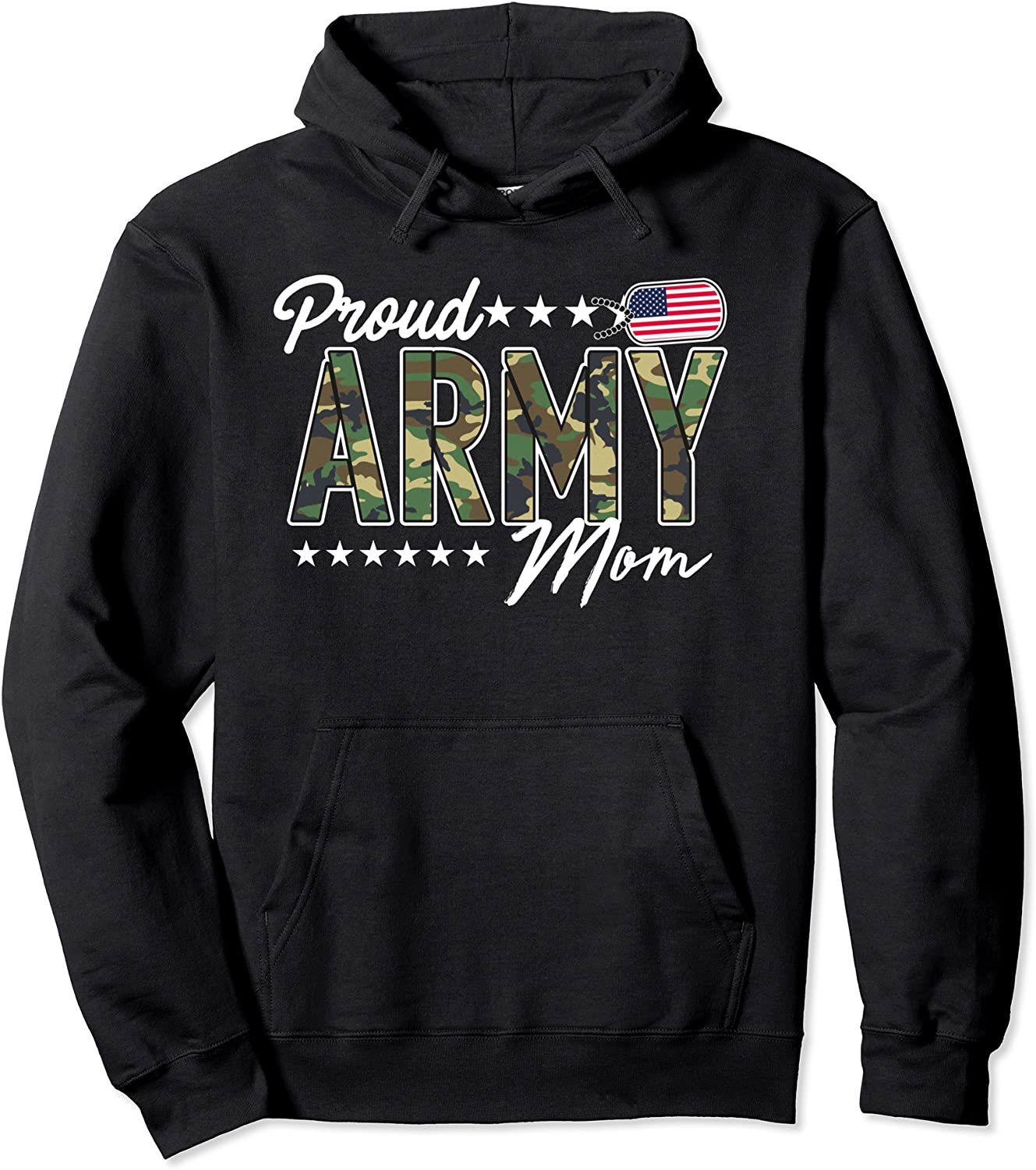 OCP Proud Army Mom for Mothers of Soldiers and Veterans Pullover Hoodie