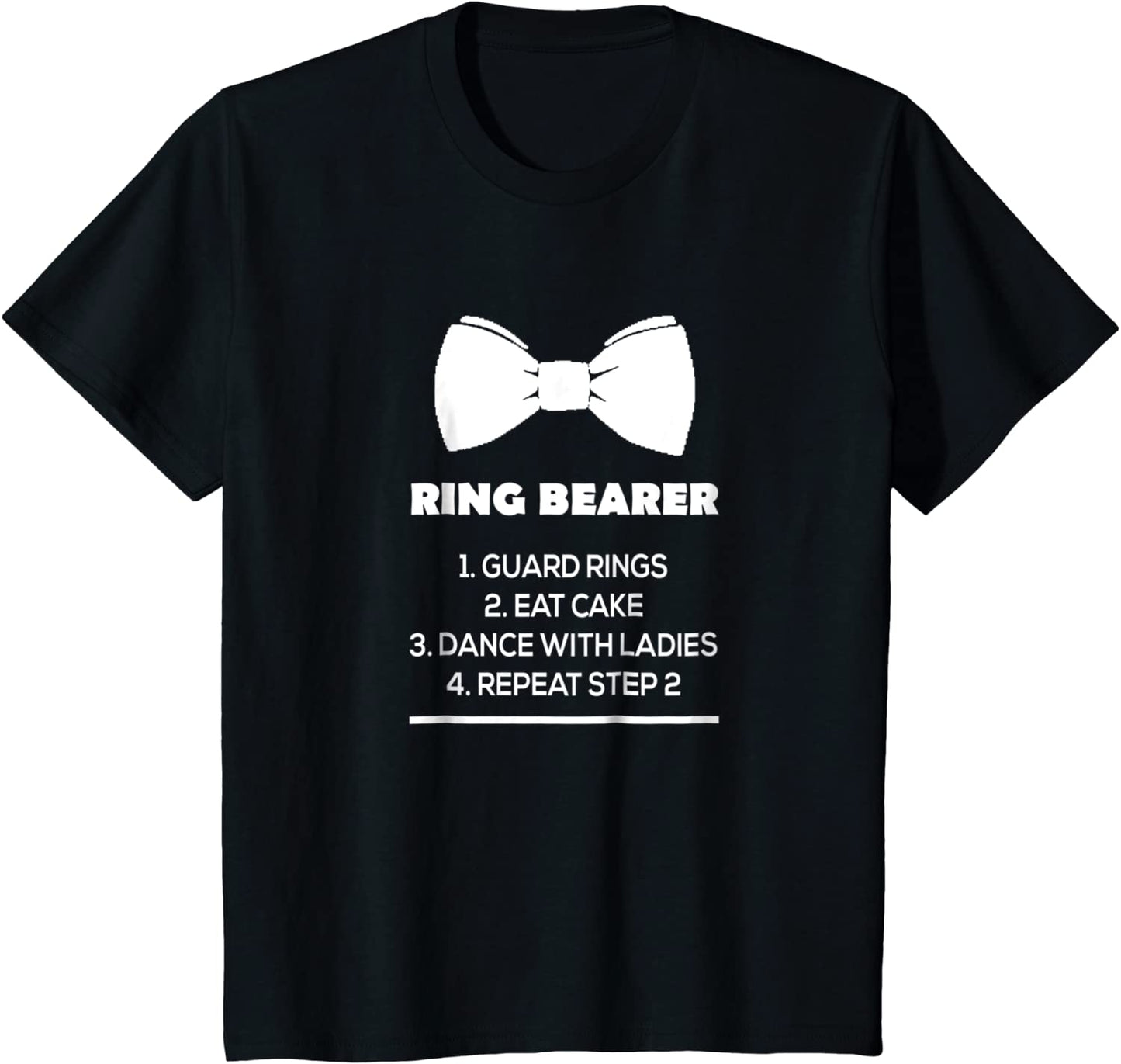 Kids Ring Bearer Bowtie Shirt - Funny Ring Bearer Shirt