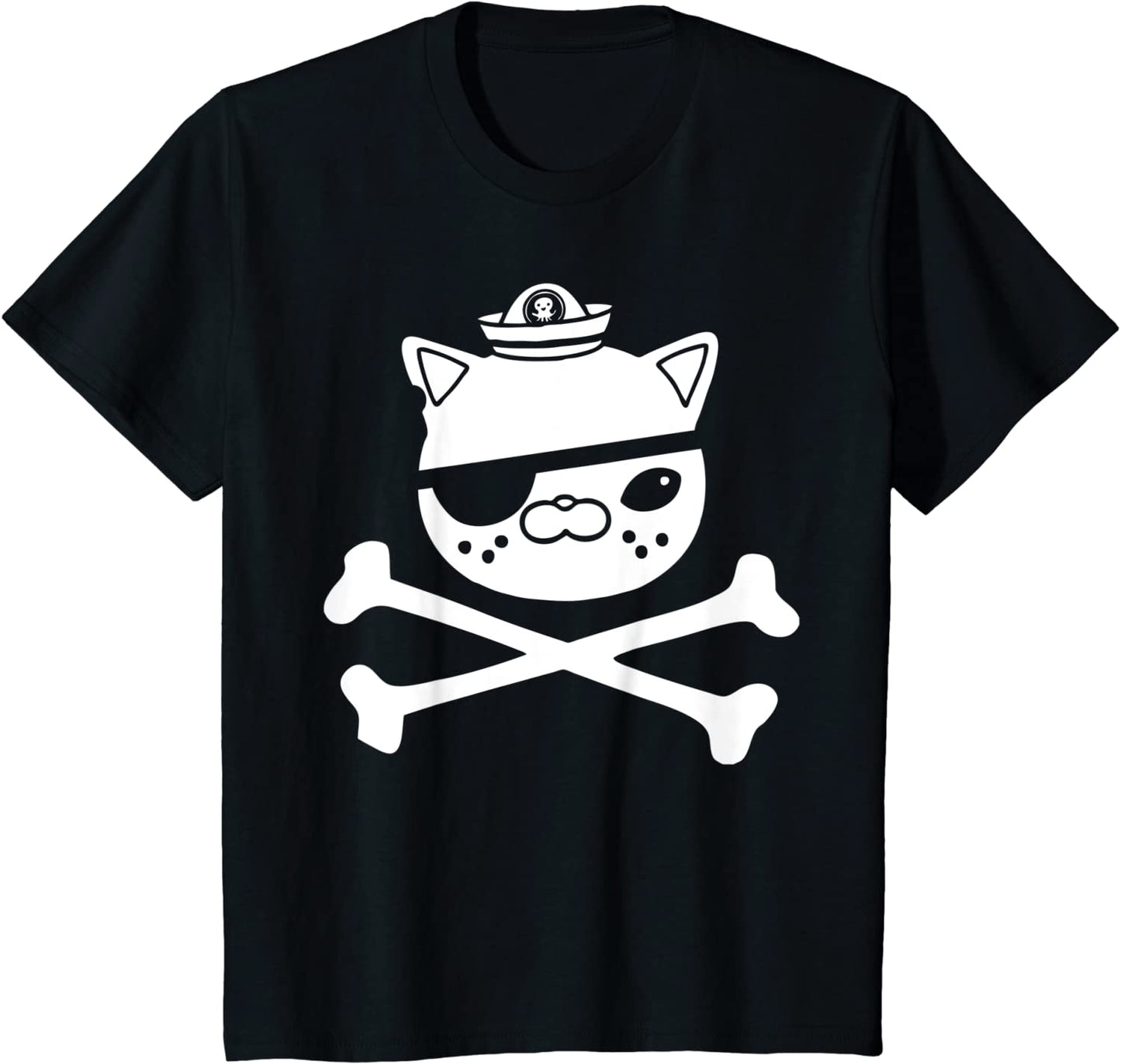 Kids Kwazii Cute Funny Pirate Cat Kids Tee T-Shirt