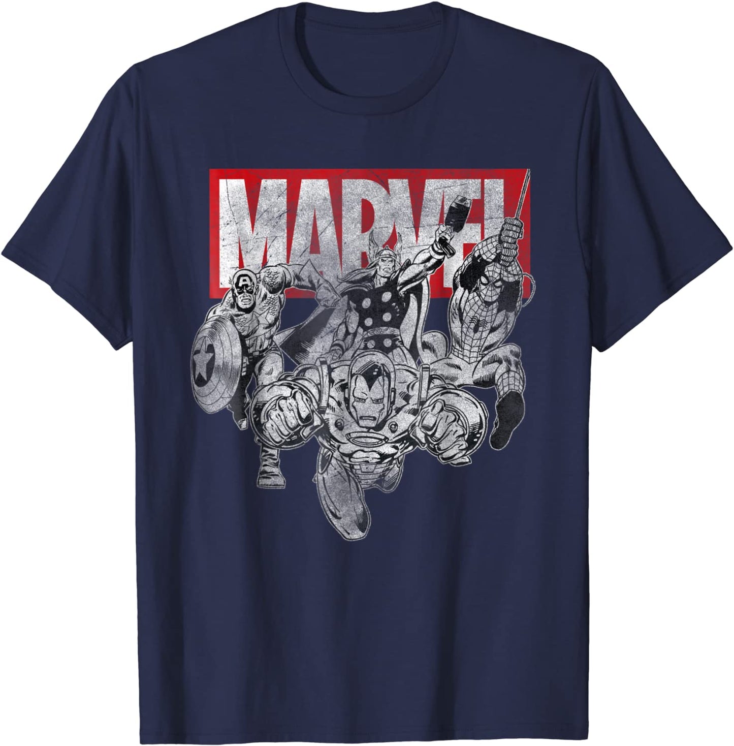 Marvel Iron Man Vintage Comic Graphic T-Shirt