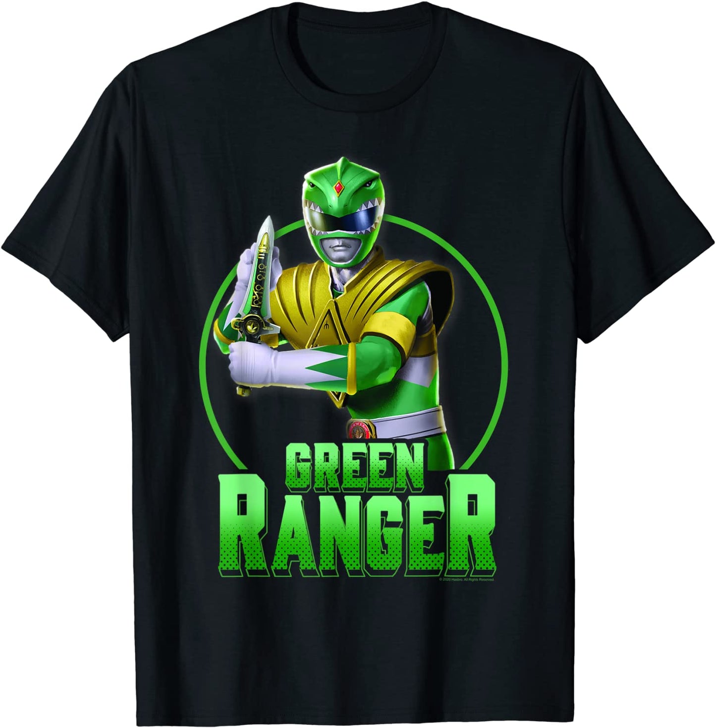 Power Rangers Green Ranger Simple Portrait T-Shirt