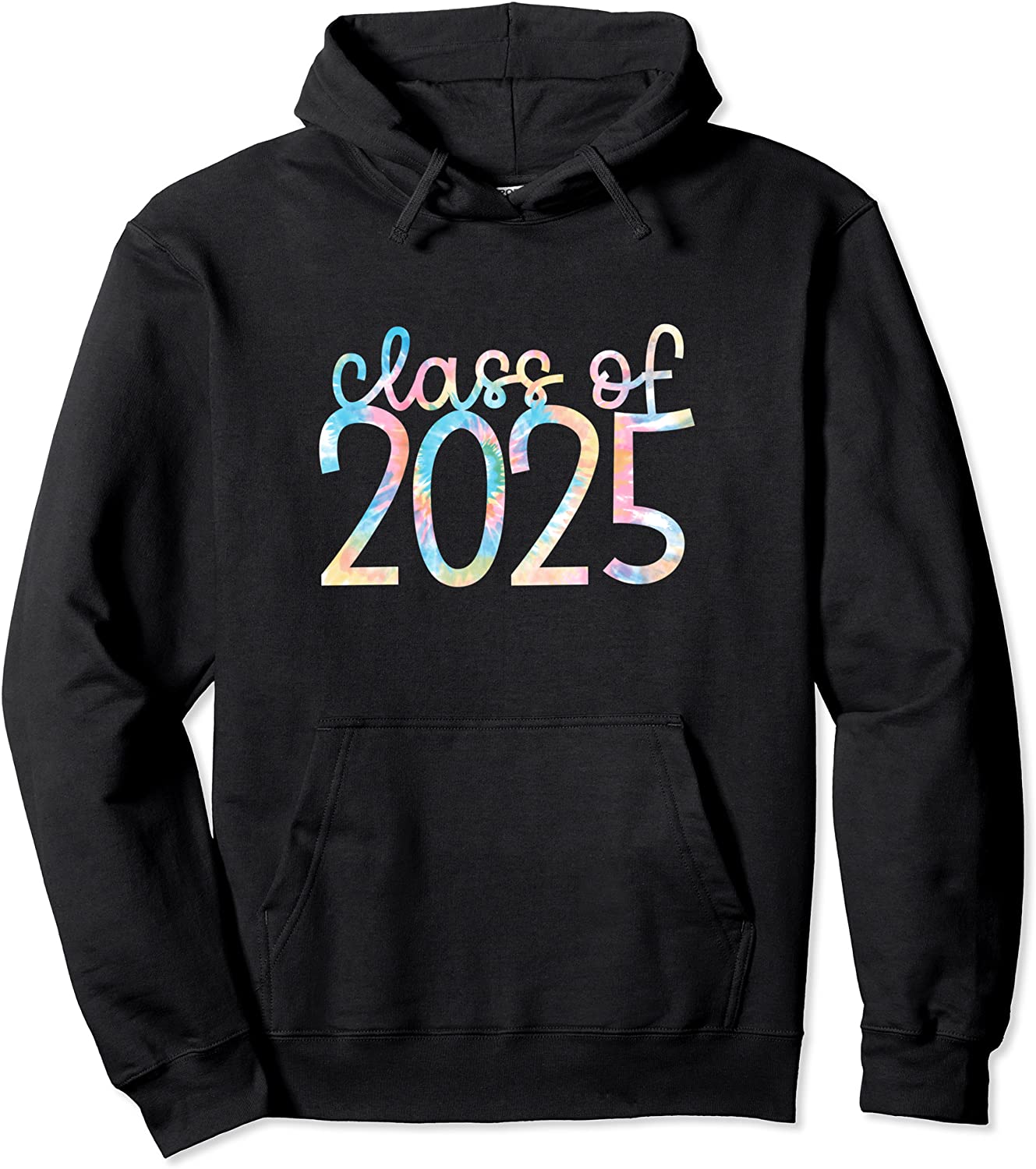 Back to School Tie Dye Class of 2025 Pullover Hoodie