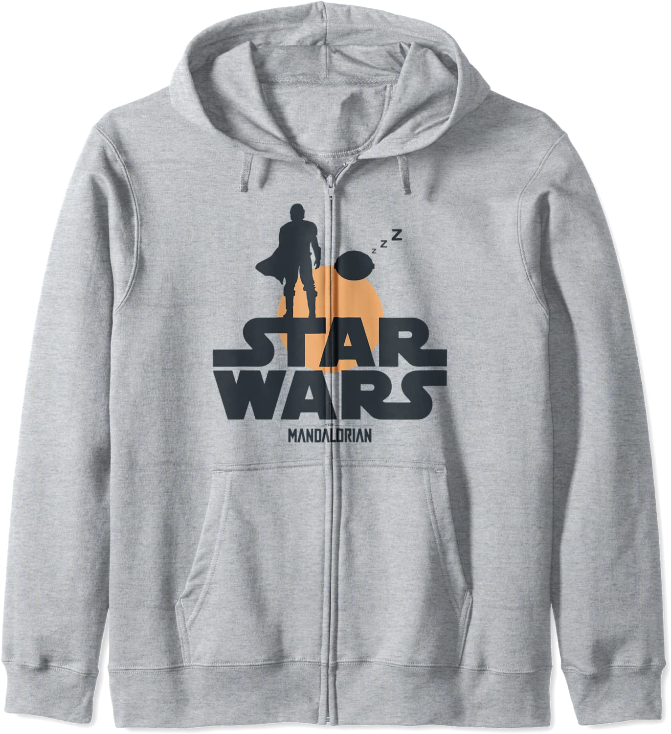 Star Wars The Mandalorian The Child Sunset Silhouette Logo Hoodie
