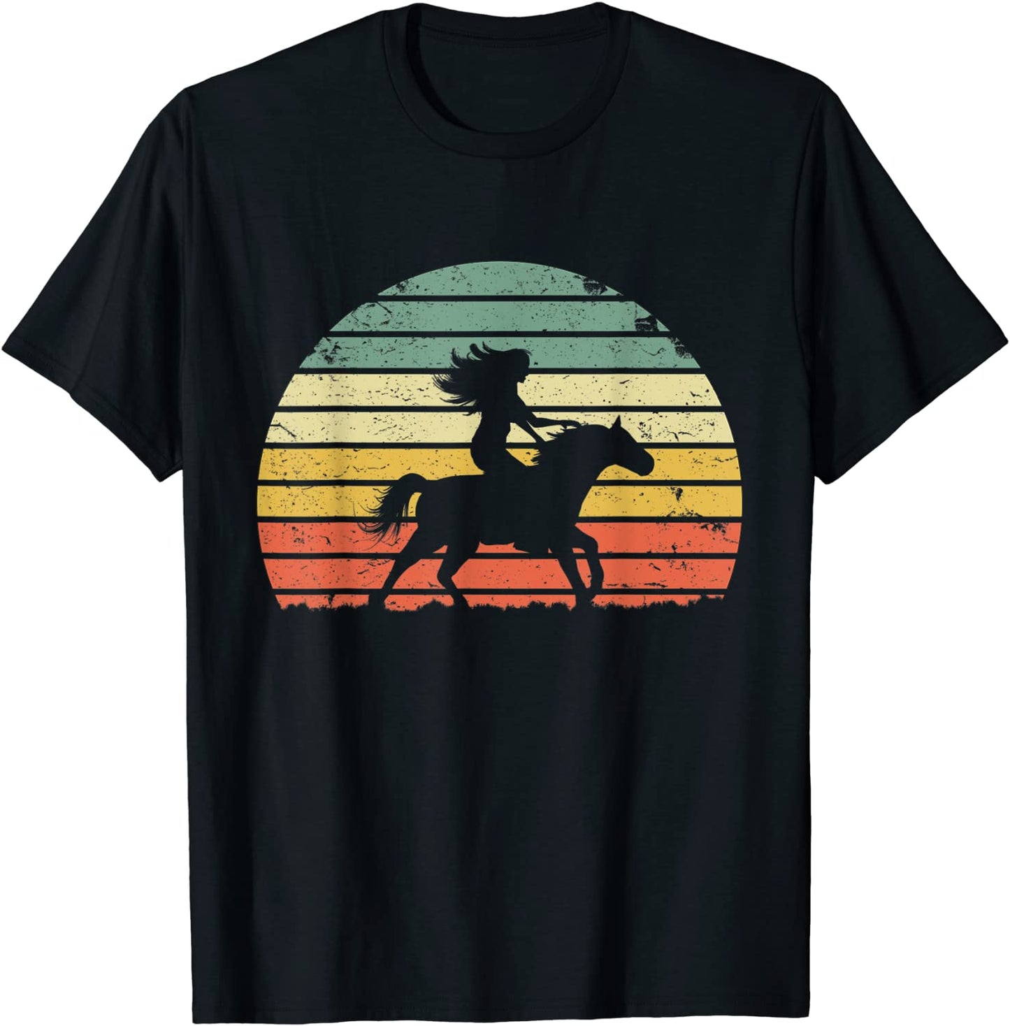 Girl Horse Riding Shirt Vintage Cowgirl Texas Ranch T-Shirt