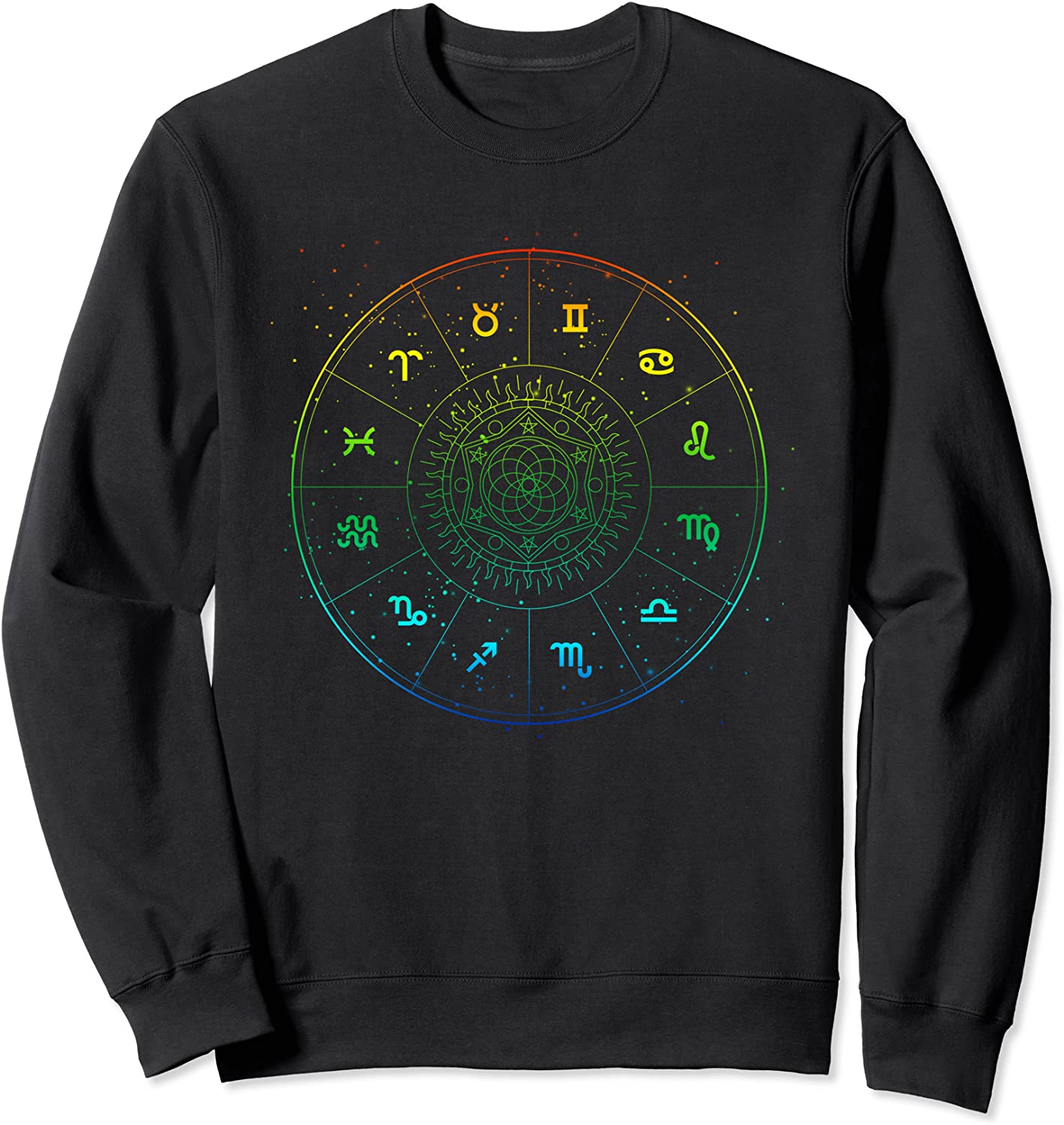 Rainbow Astrology Star Sign Zodiac Horoscope Sweatshirt