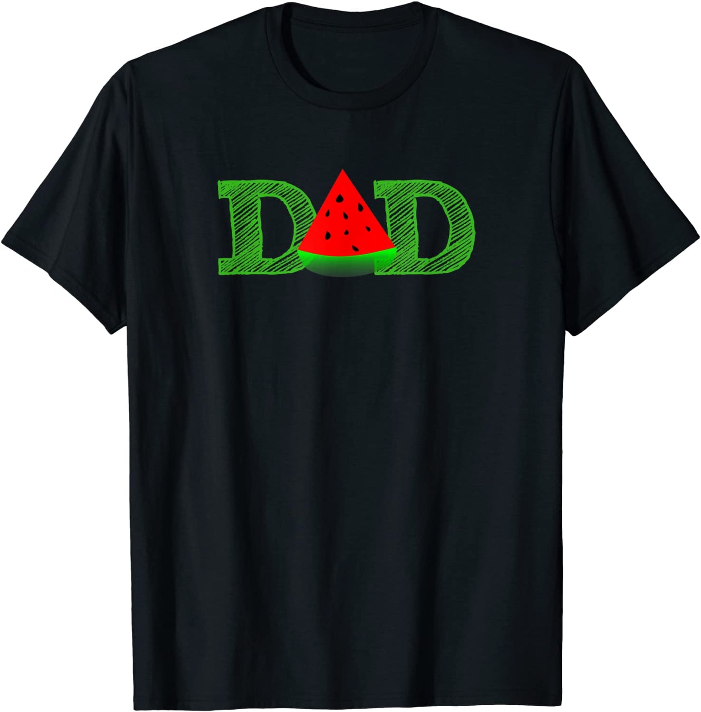 Dad Watermelon T-Shirt - Funny Summer Melon Fruit Cool Tee T-Shirt