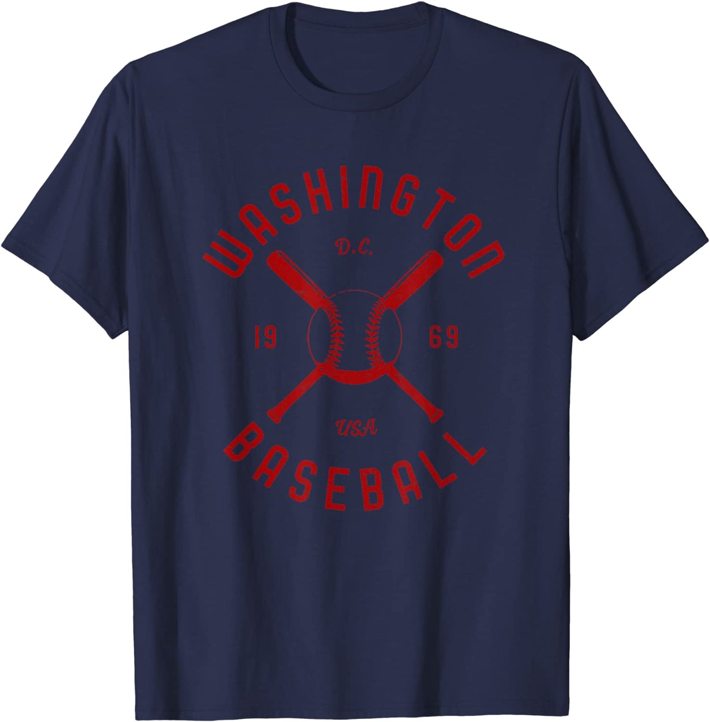 Washington Baseball distressed vintage retro t-shirt