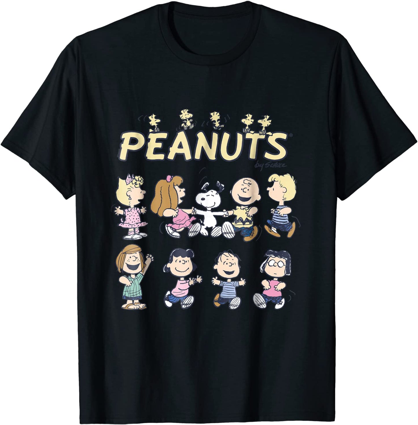 Peanuts Snoopy and friends dancing T-shirt