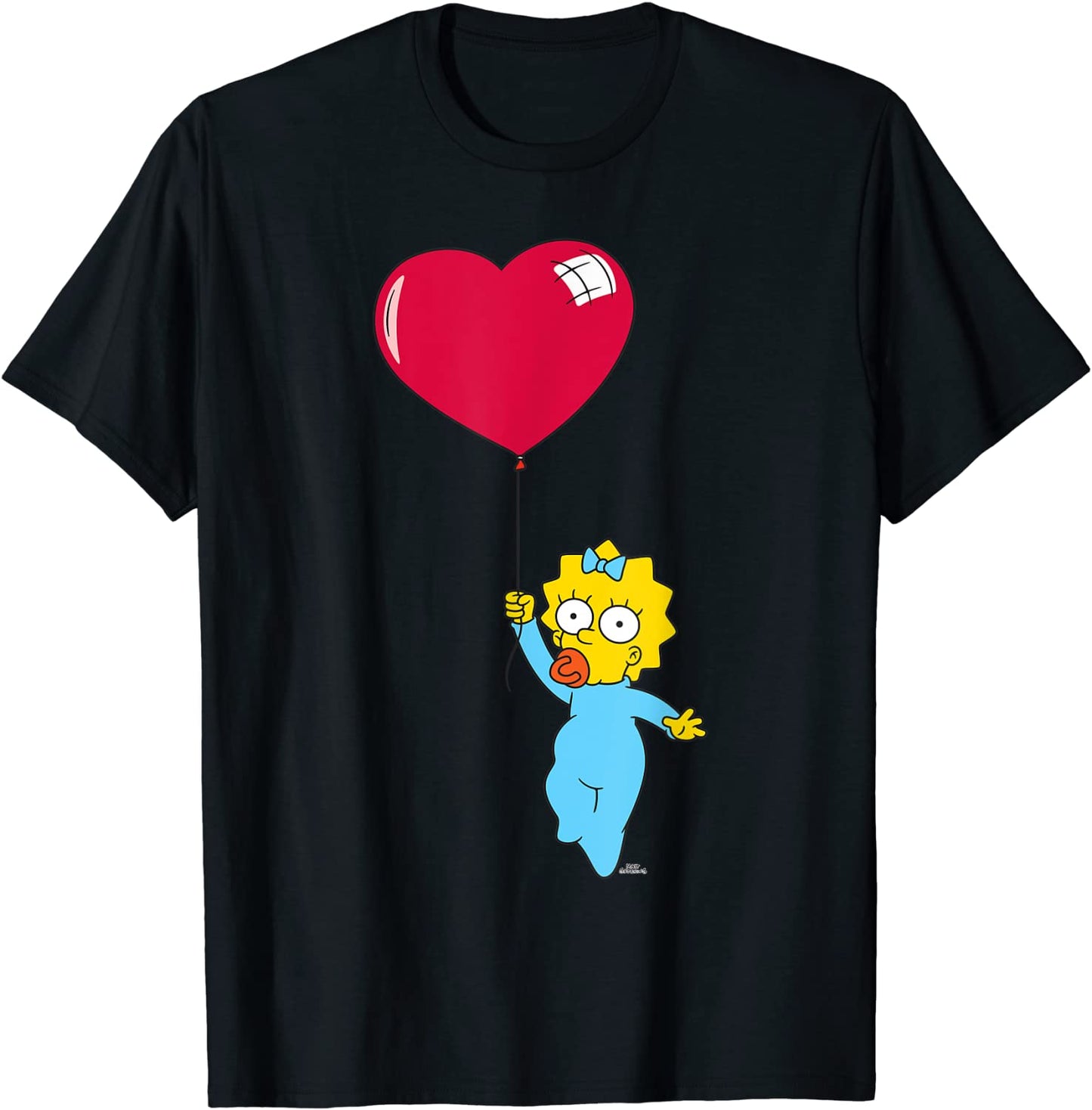 The Simpsons Maggie Heart Balloon Valentines Day T-Shirt