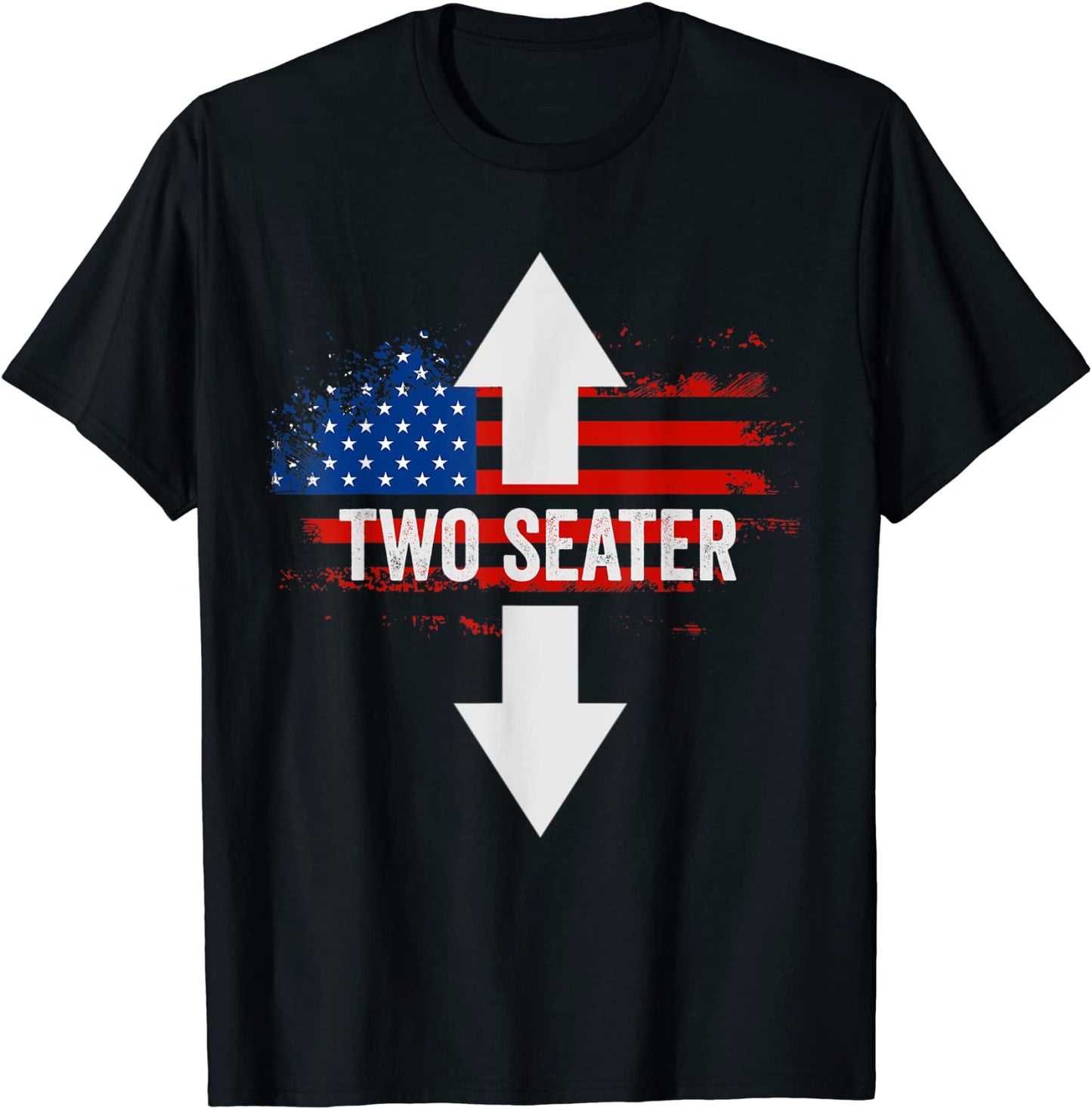 Funny 4th Of July Dirty Shirt For Men Adult Humor Two Seater T-Shirt