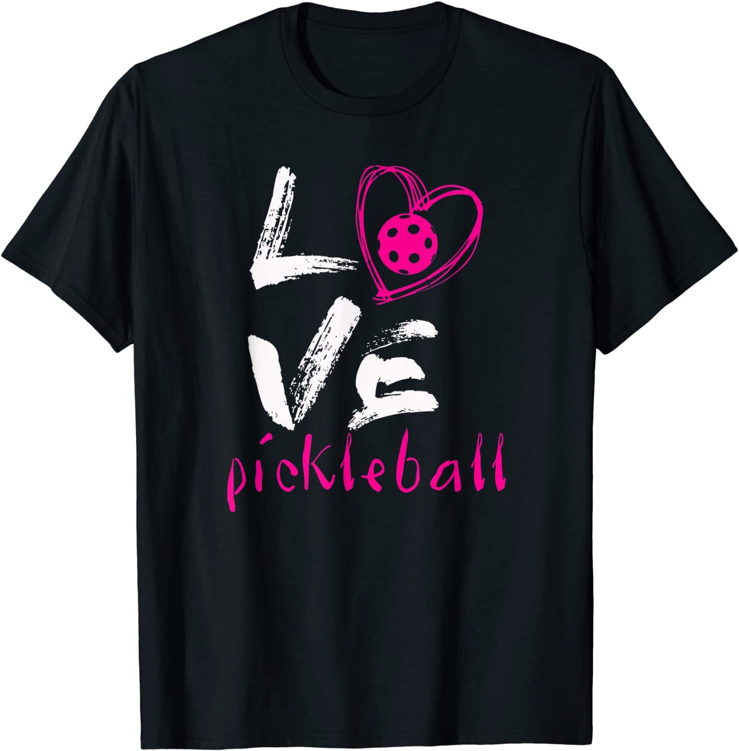 I Love Pickleball T-Shirt Funny Pickle Ball Tee for Player T-Shirt