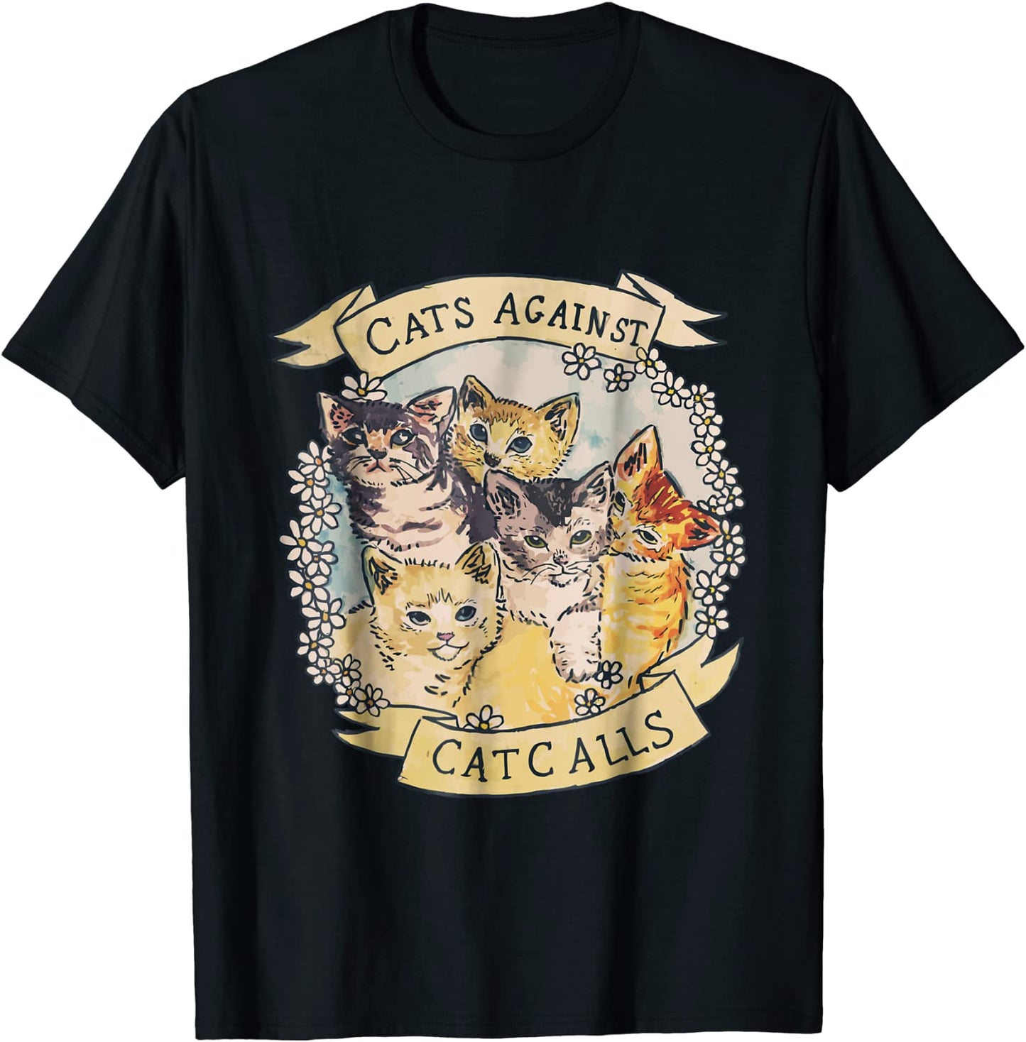 Cats Against Catcalls Feminist Activist T-Shirt Feminism