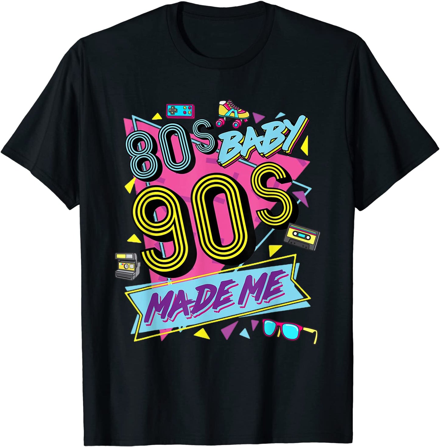 Vintage 1980s 80s Baby 1990s 90s Made Me Retro Nostalgia T-Shirt
