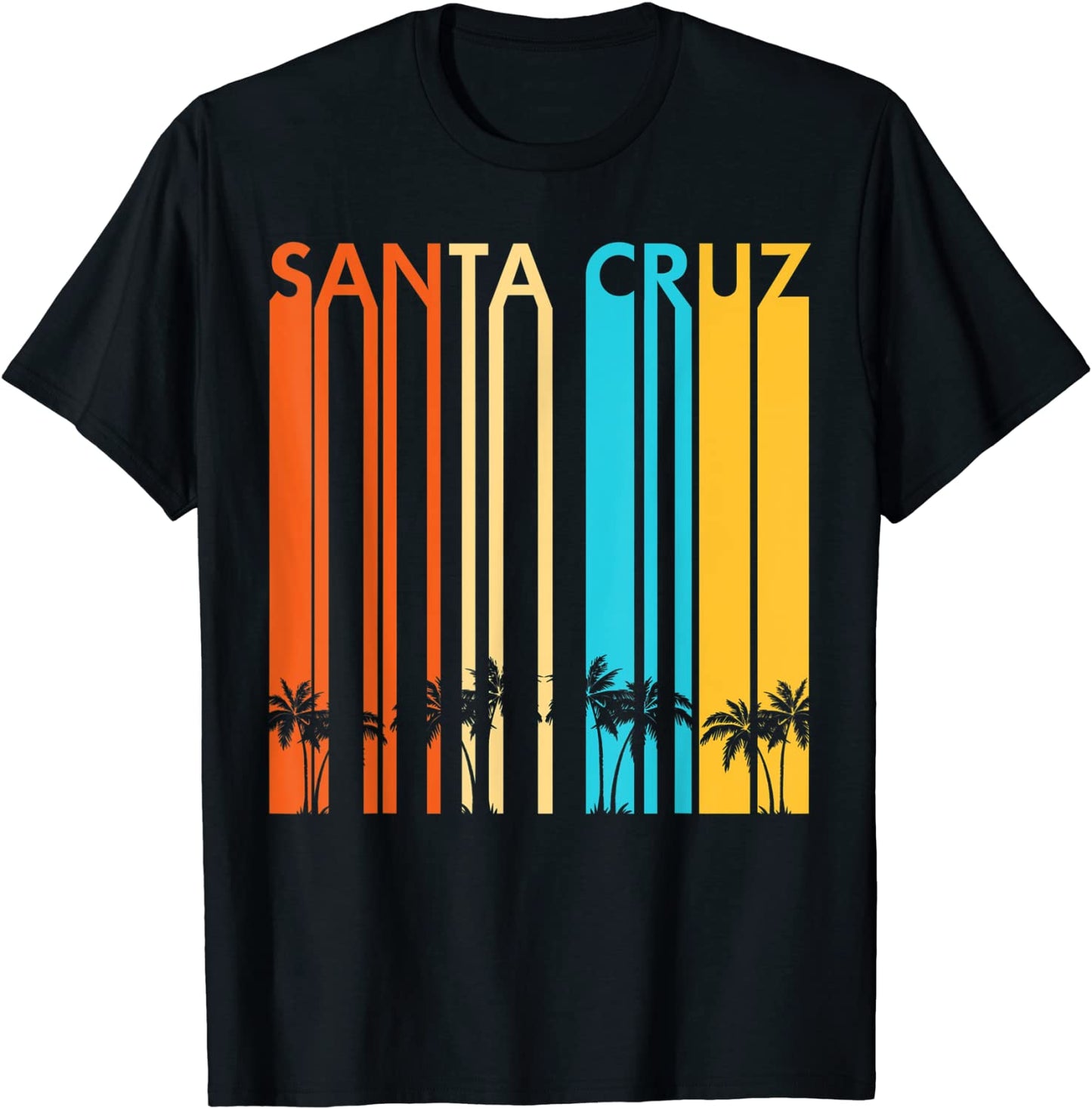 Santa Cruz California Retro Vintage Home Mens Womens T-Shirt
