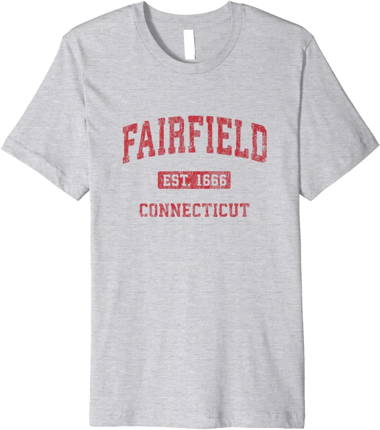 Fairfield Connecticut CT Vintage Athletic Sports Design Premium T-Shirt