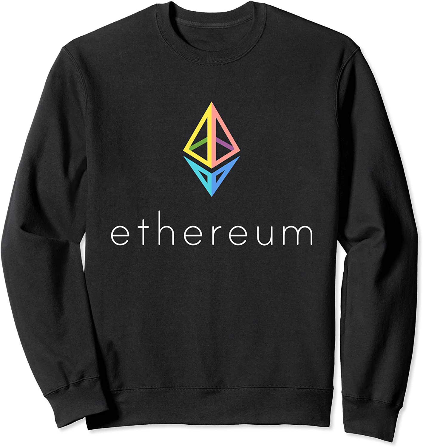 Ethereum Logo Colored Coin Crypto Bitcoin Trader Miner Gift Sweatshirt