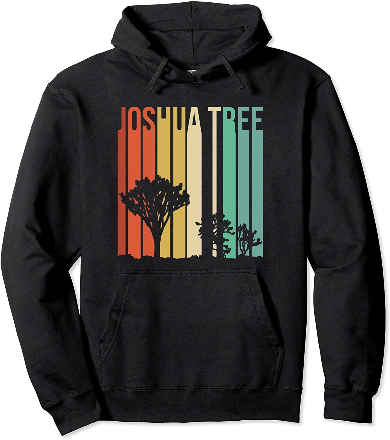 Joshua Tree Desert Vintage Retro Outdoors Camping Hoodie