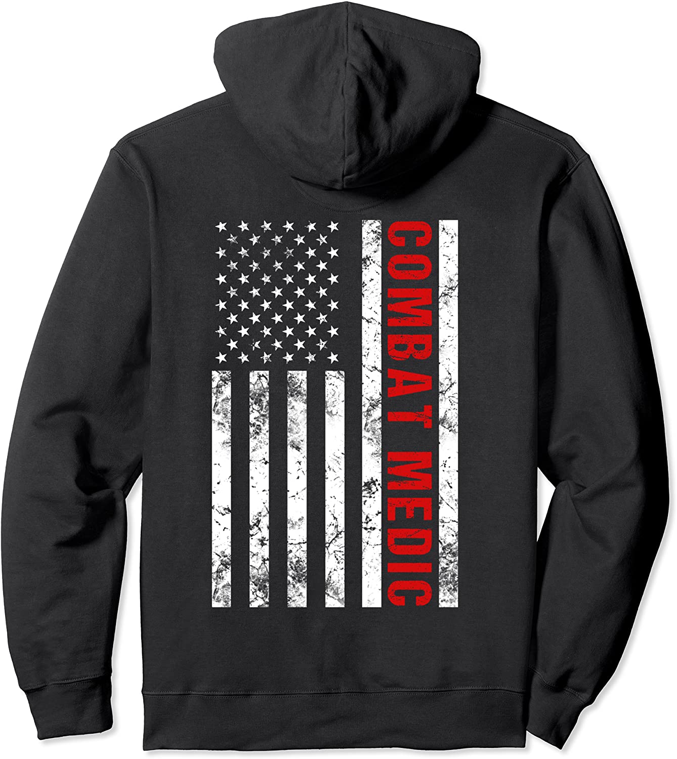 American Flag Army Combat Medic Pullover Hoodie