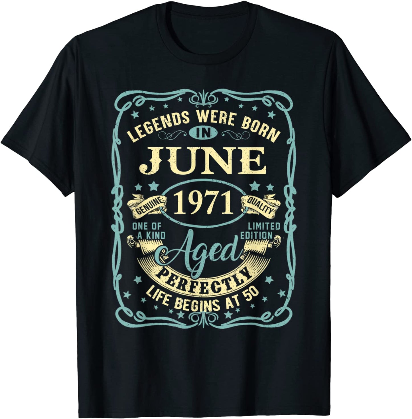 June 1971 50th Birthday Gift 50 Year Old Men Women T-Shirt