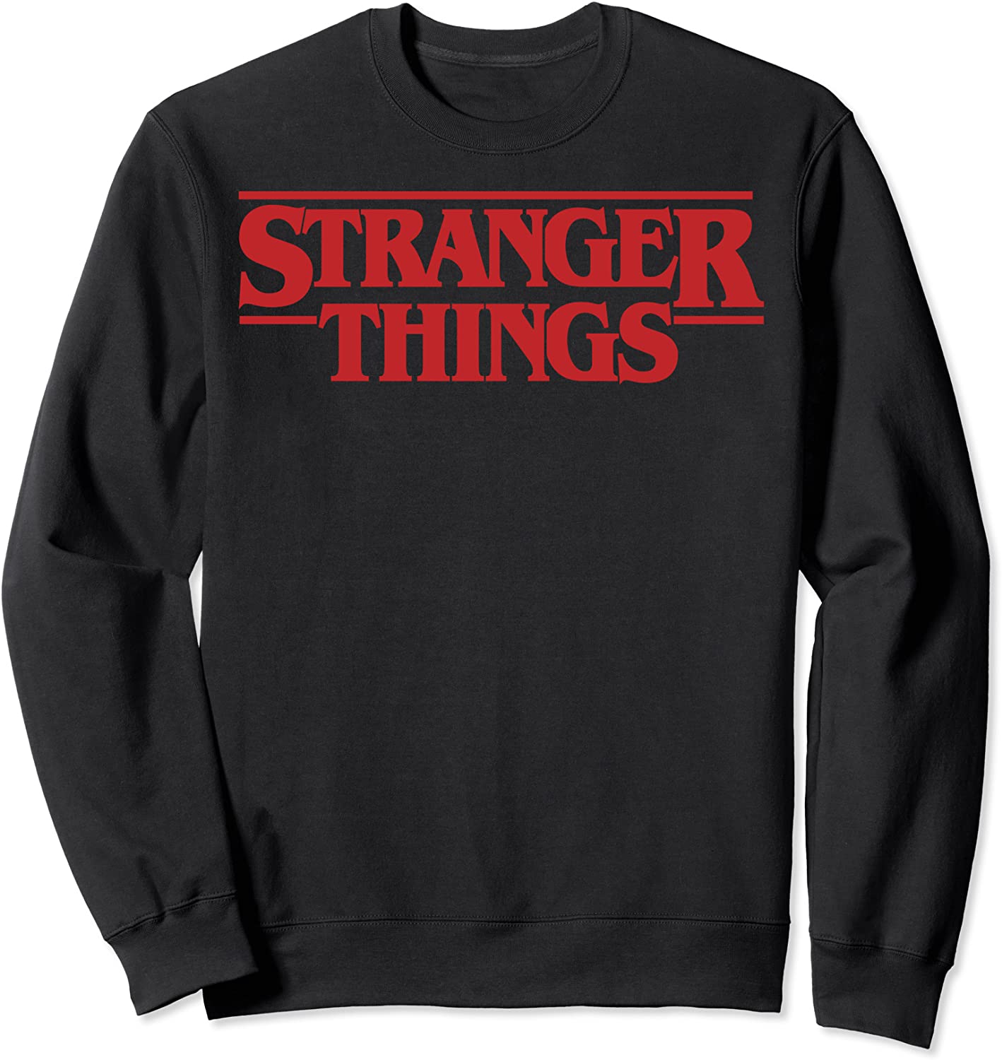 Netflix Stranger Things Simple Red Logo Sweatshirt