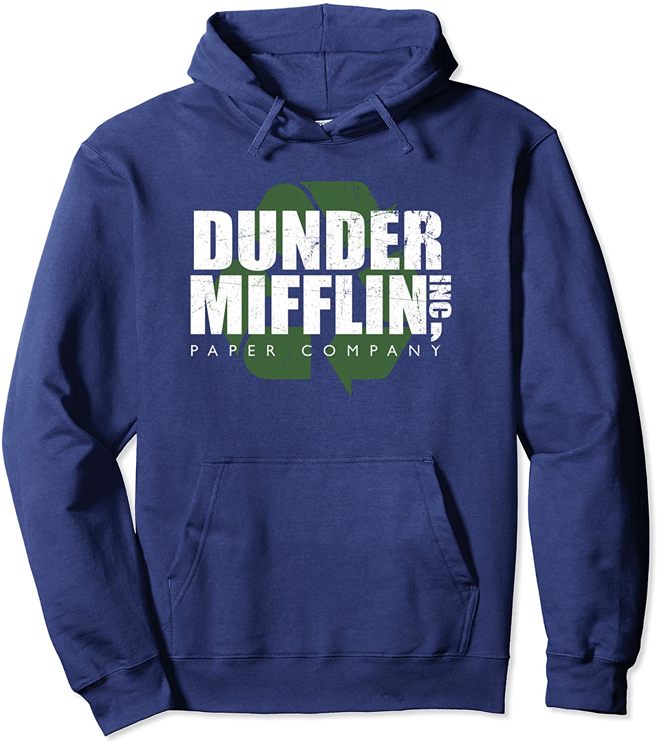 The Office Dunder Mifflin Recycle Hooded Sweatshirt Pullover Hoodie