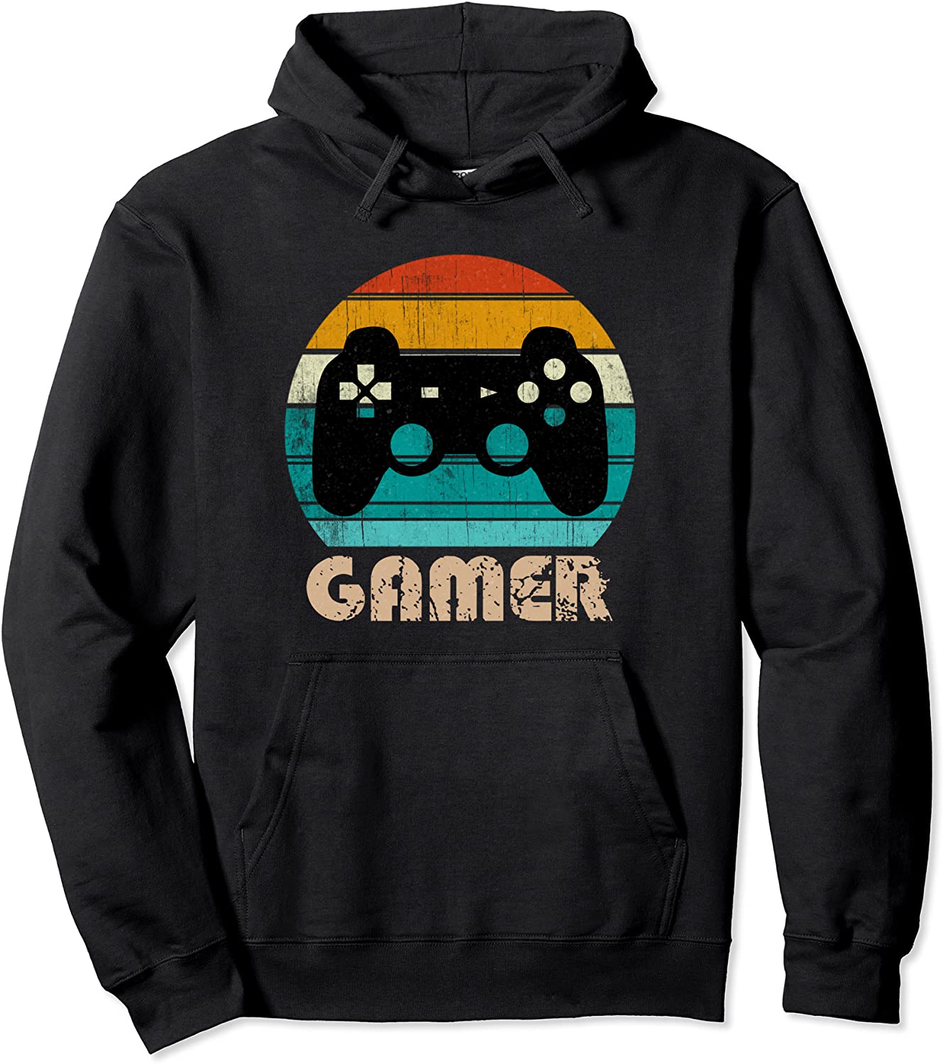 Retro Gamer Video Games Player Gaming Boys Teens Men Pullover Hoodie