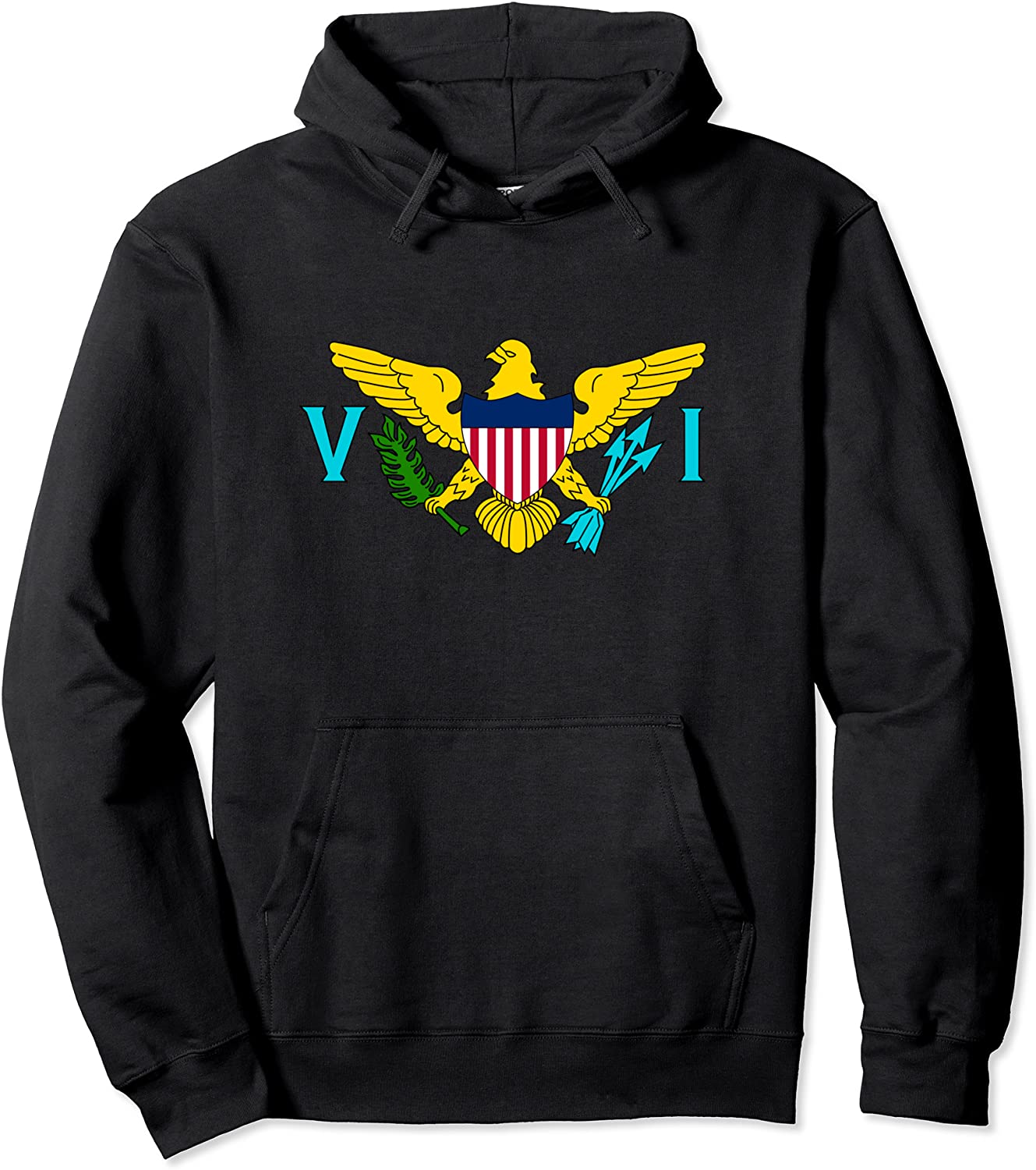 Virgin Islands Seal Caribbean Sea Atlantic Ocean Pullover Hoodie