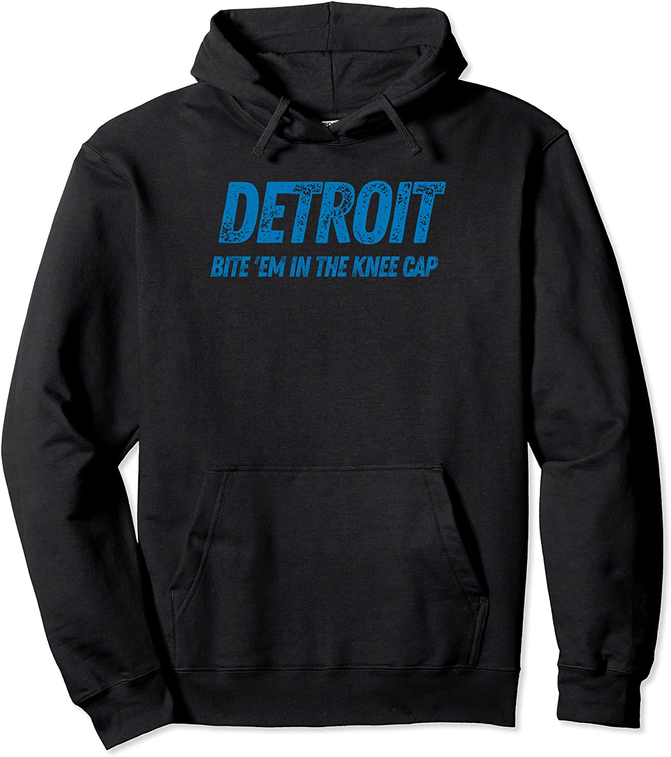 Detroit Michigan Michigander Sunday Lion Knee Cap Bite Fans Pullover Hoodie