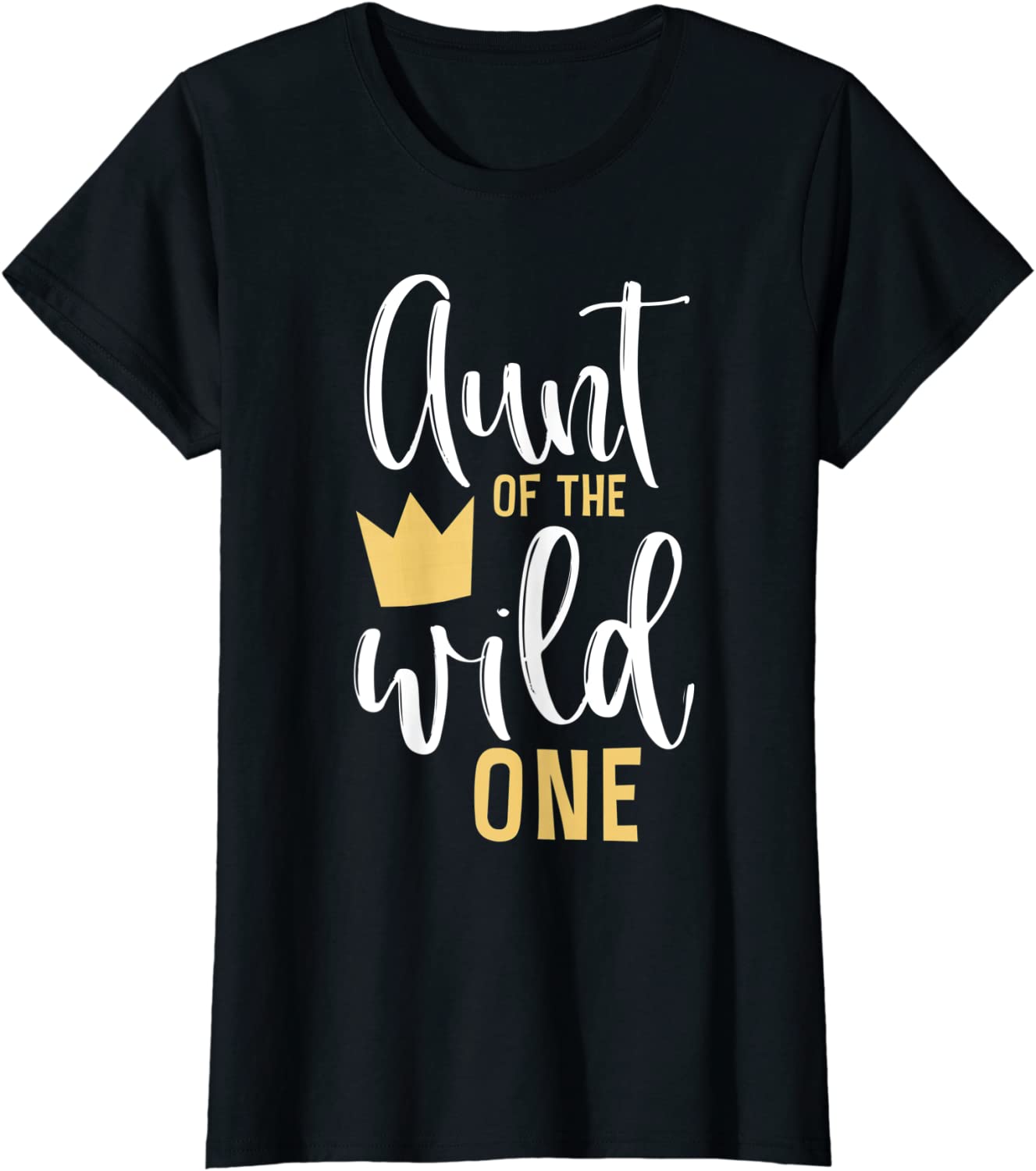 Womens Aunt of the Wild One Shirt 1st Birthday First Cute Thing Tee
