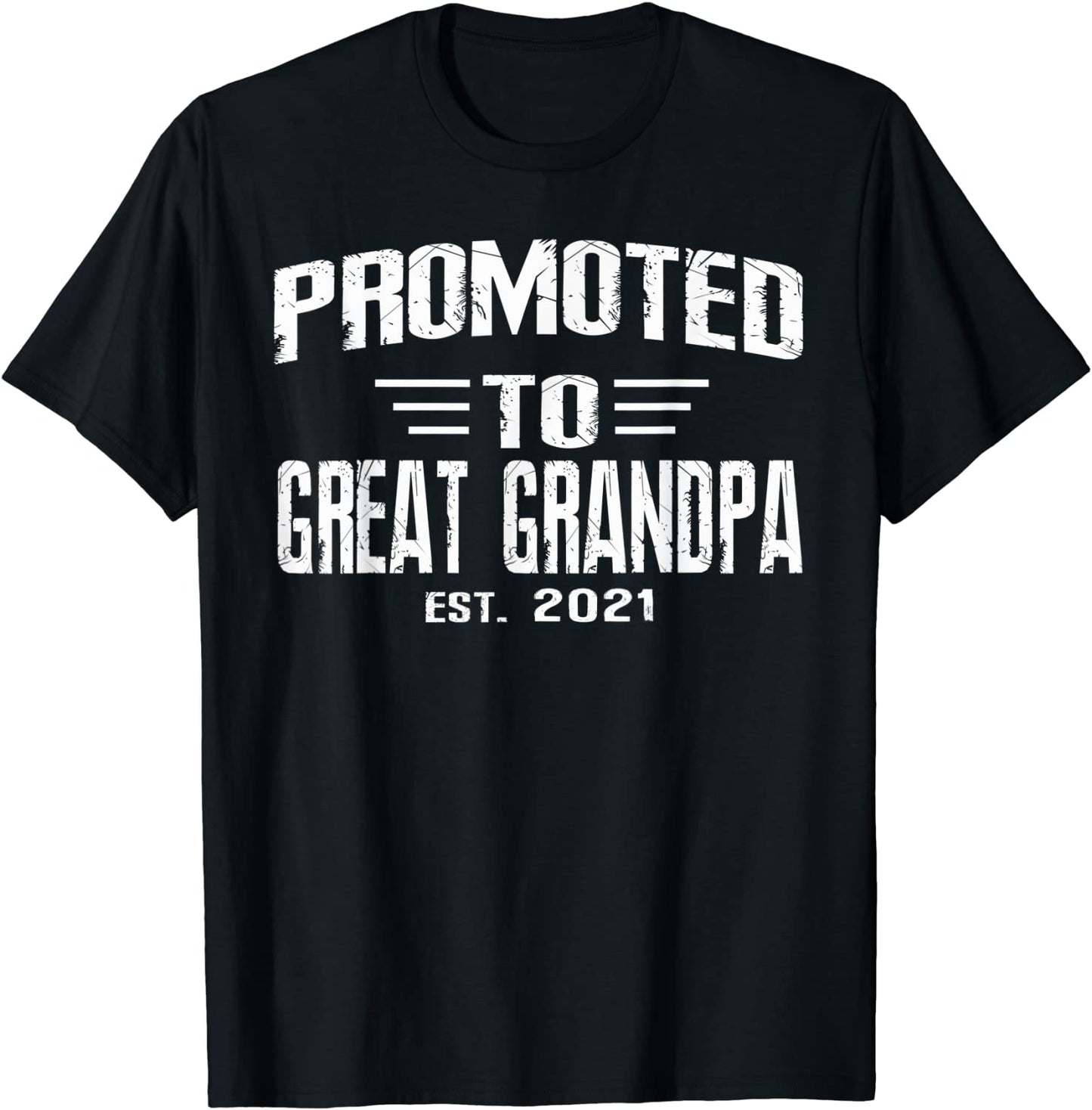 Mens Promoted to Great Grandpa 2021 Family Pregnancy announcement T-Shirt