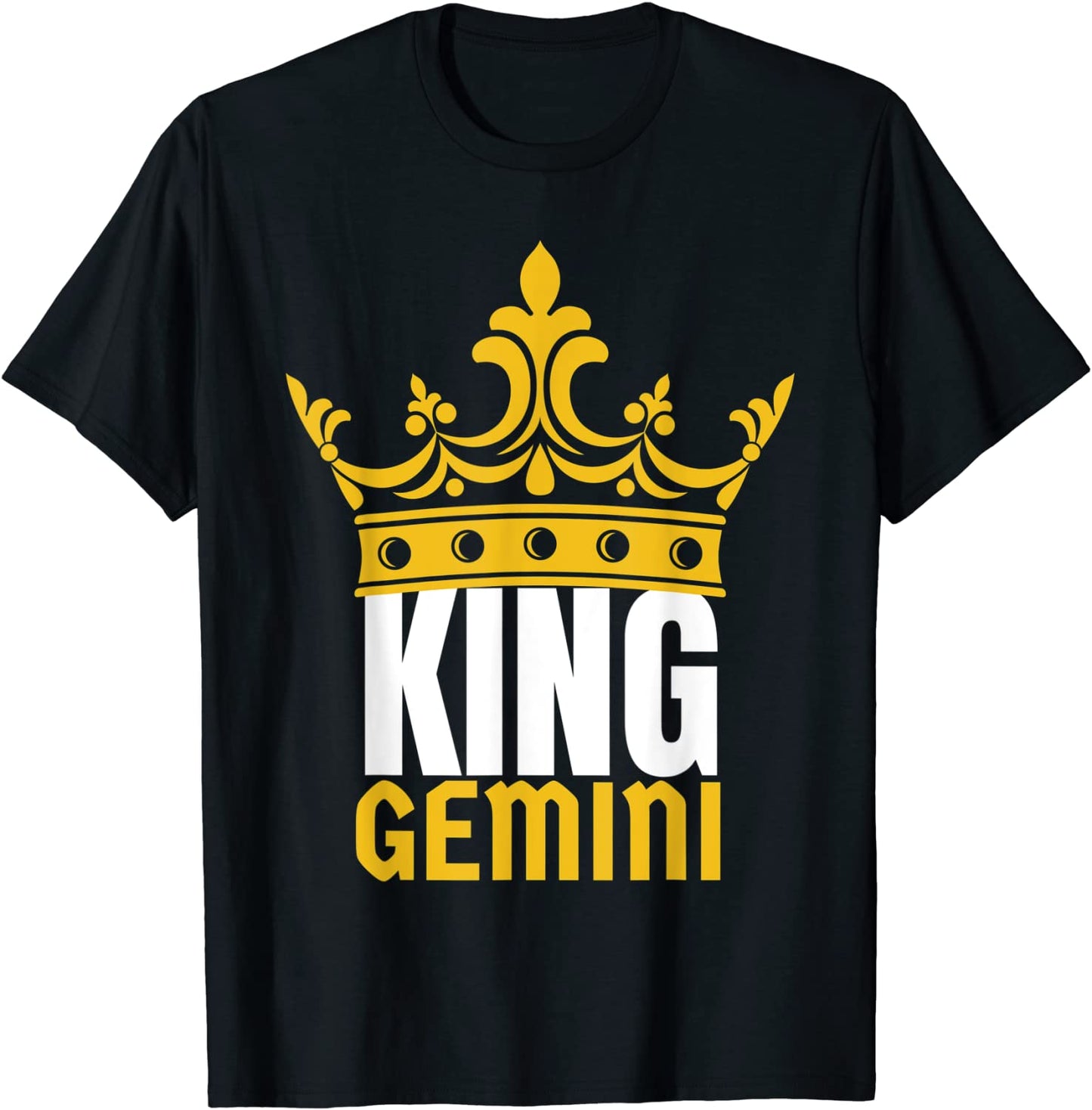 King Gemini Birthday Horoscope Shirt Zodiac Sign Astrology T-Shirt