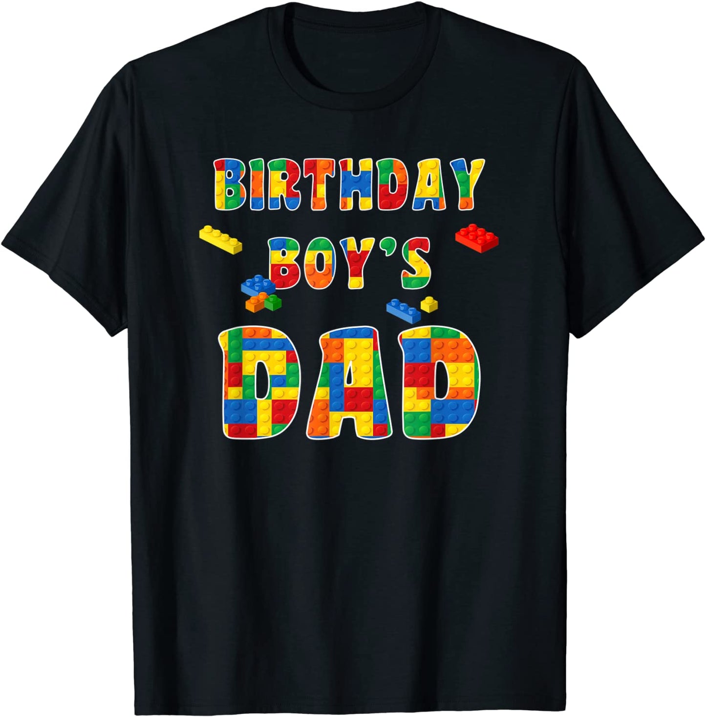 Building Block Dad Of Birthday Boy T-Shirt