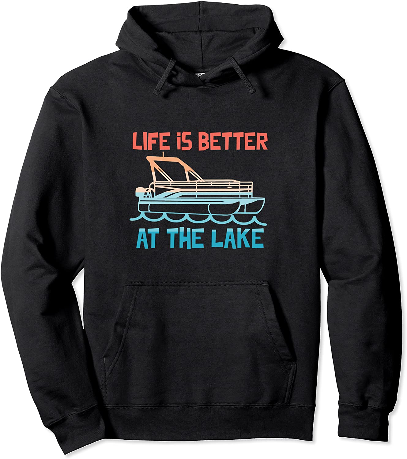 Life Is Better At The Lake Funny Saying Retro Lake Lovers Pullover Hoodie