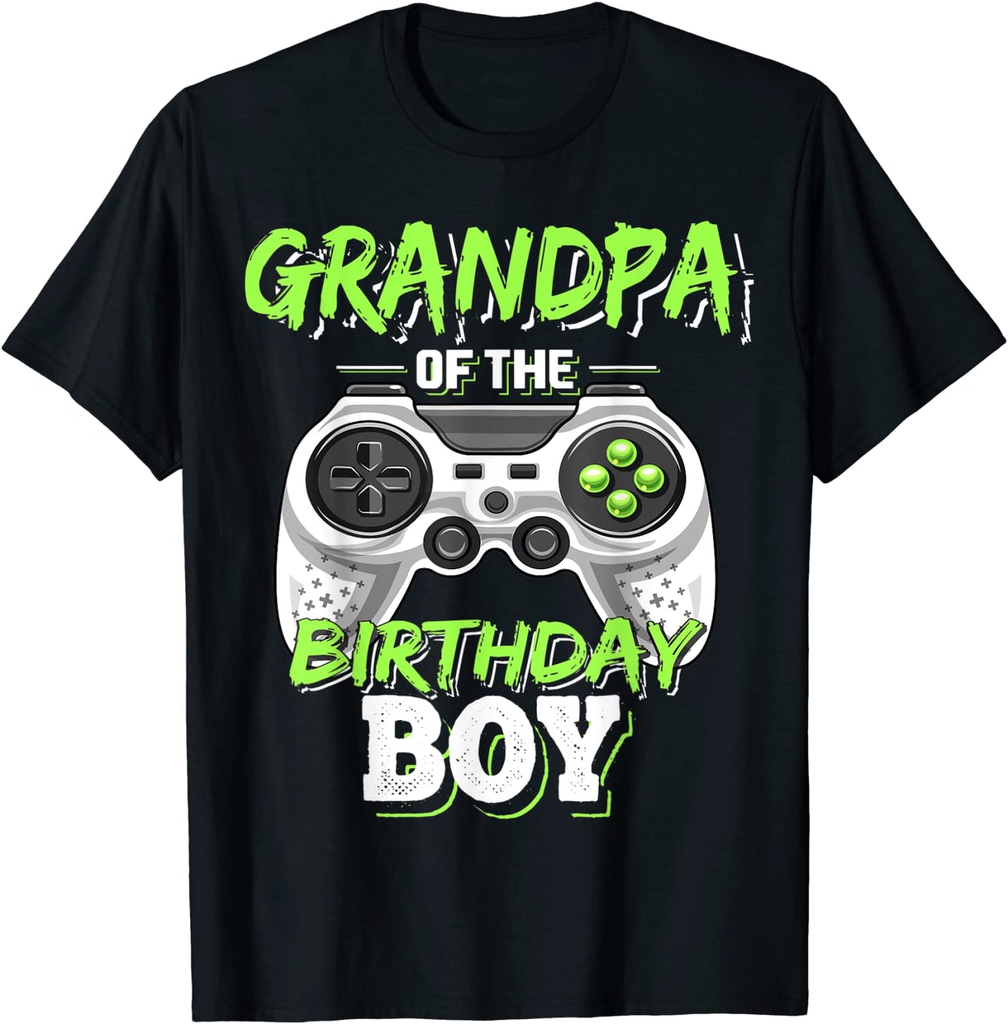 Mens Grandpa of the Birthday Boy Matching Video Game Birthday T-Shirt