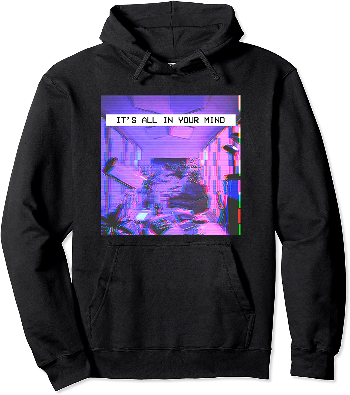 Aesthetic Emotional Vaporwave Dream - Its all in your mind Pullover Hoodie
