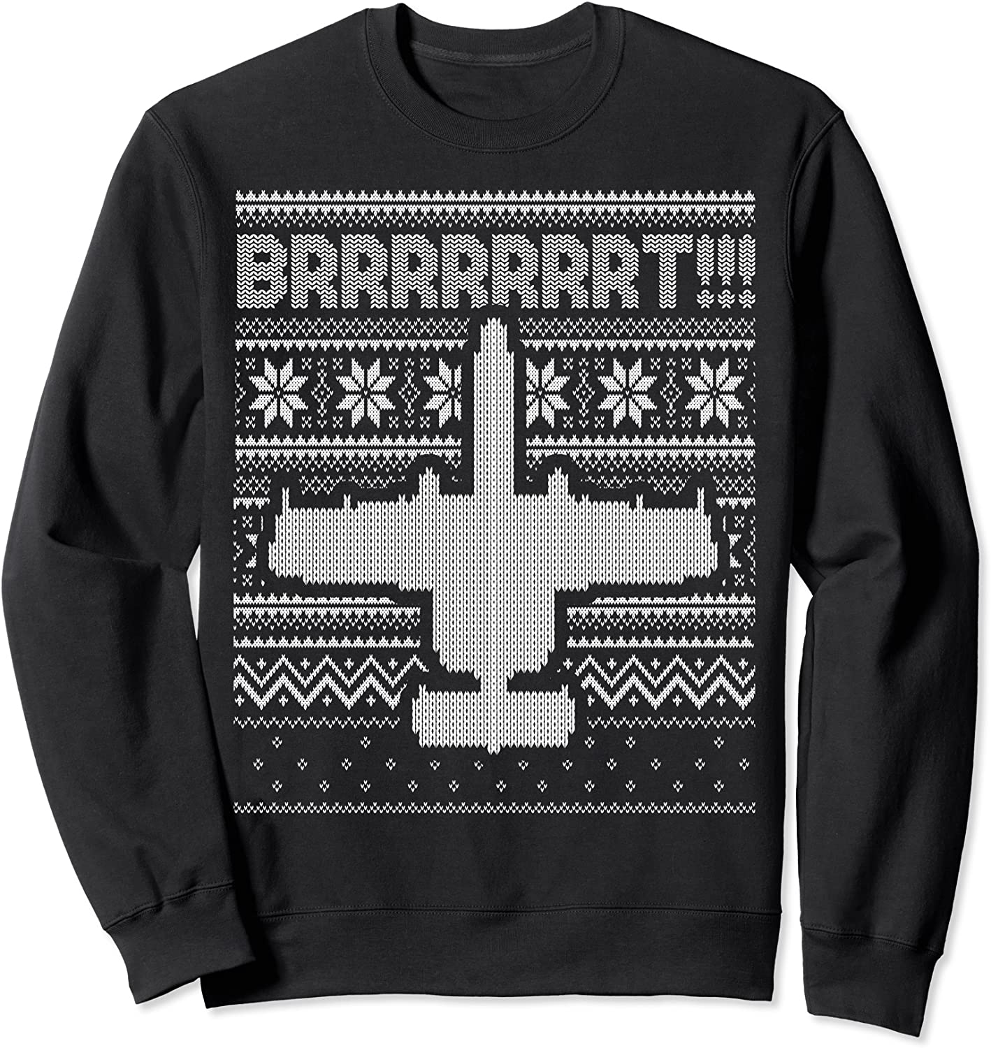 A-10 Warthog Ugly Xmas Sweatshirt fighter jet usaf