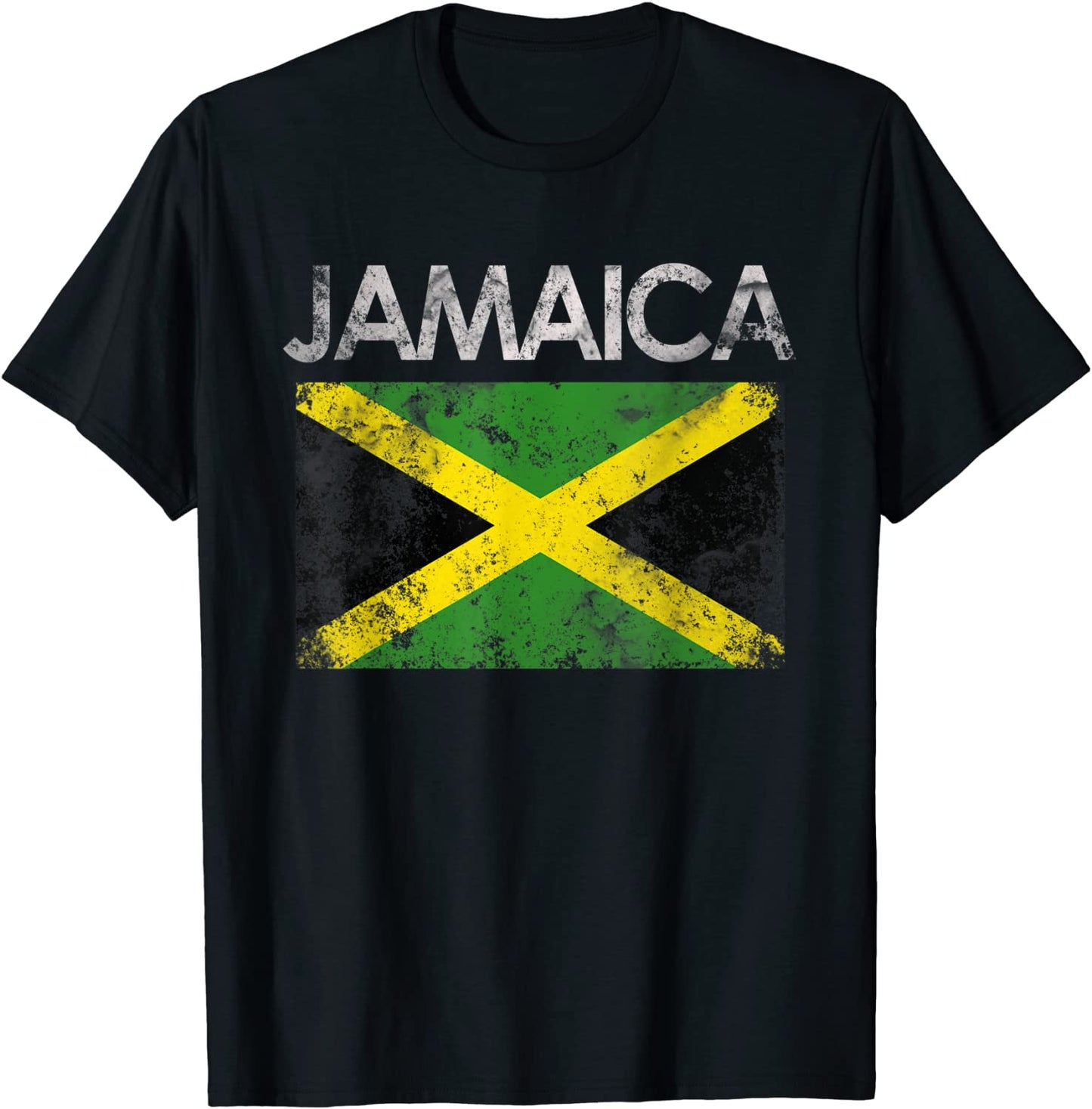 Vintage Jamaica Jamaican Flag Pride Gift T-Shirt