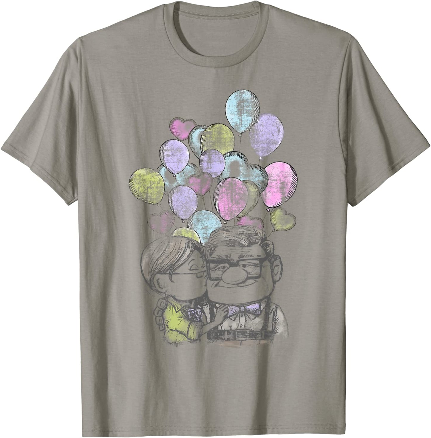 Disney Pixar Up Carl And Ellie Love Graphic T-Shirt T-Shirt