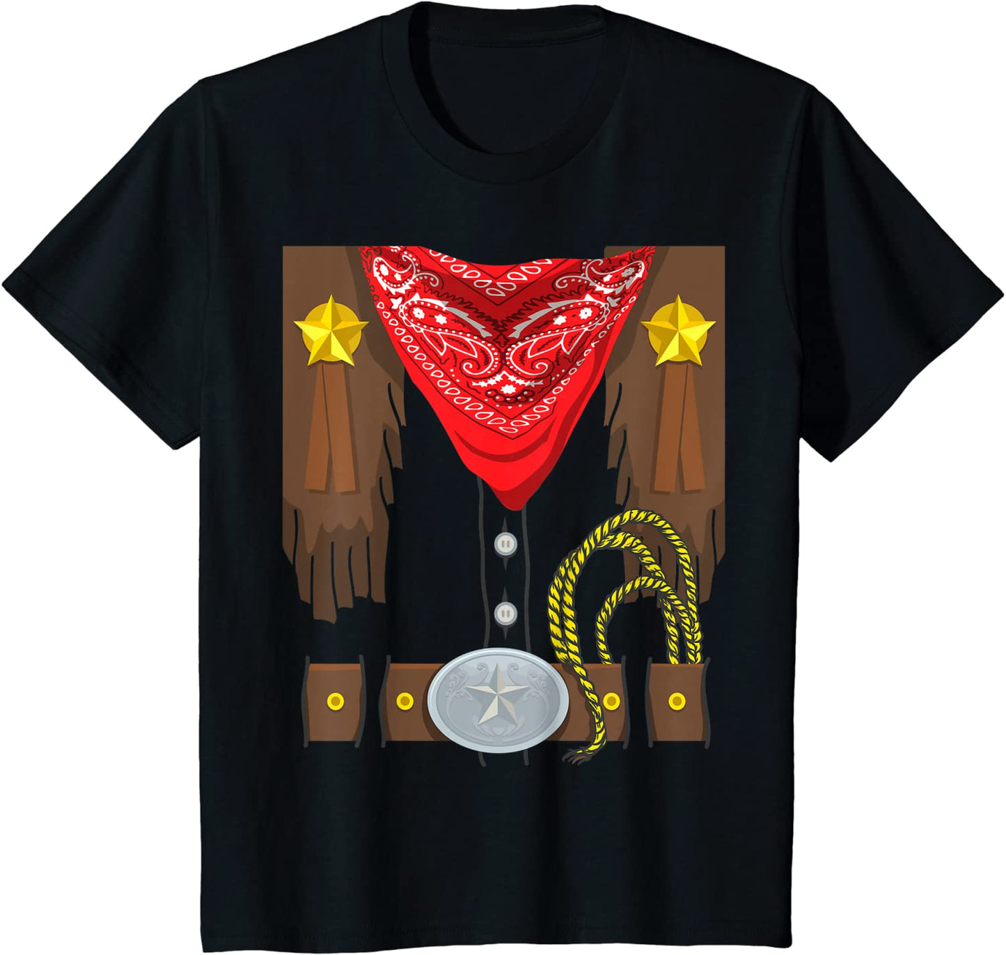 Kids Rodeo Outfit Halloween Costume Kids Cowboy T-Shirt