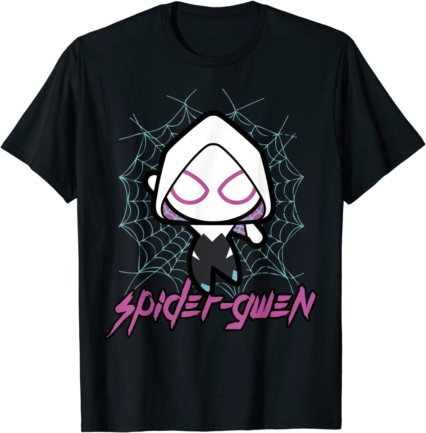Marvel Spider-Gwen Cute Kawaii Epic Web Graphic T-Shirt T-Shirt