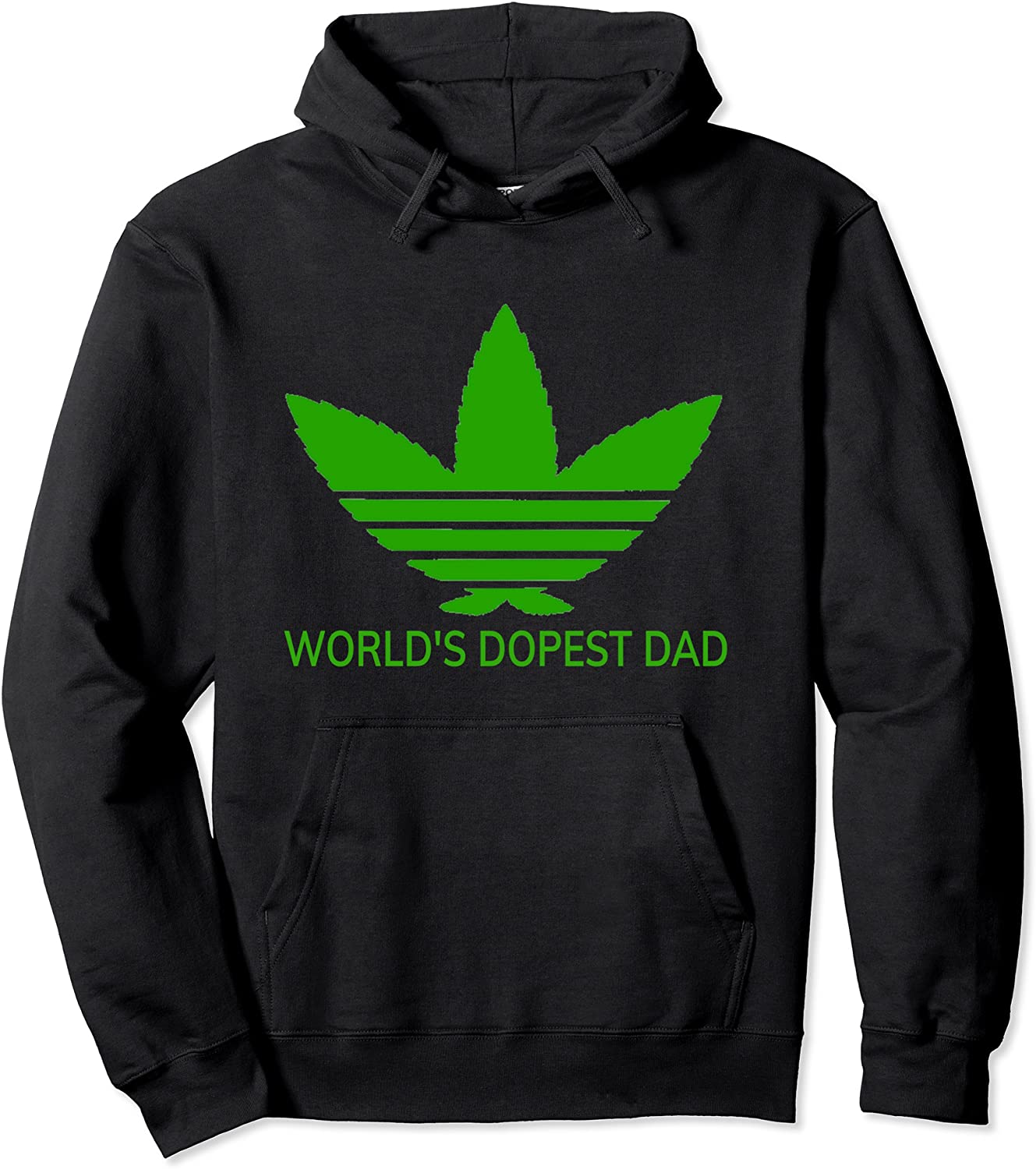 Worlds Dopest Dad Shirt Weed Stoner Necessities Fathers Day Pullover Hoodie