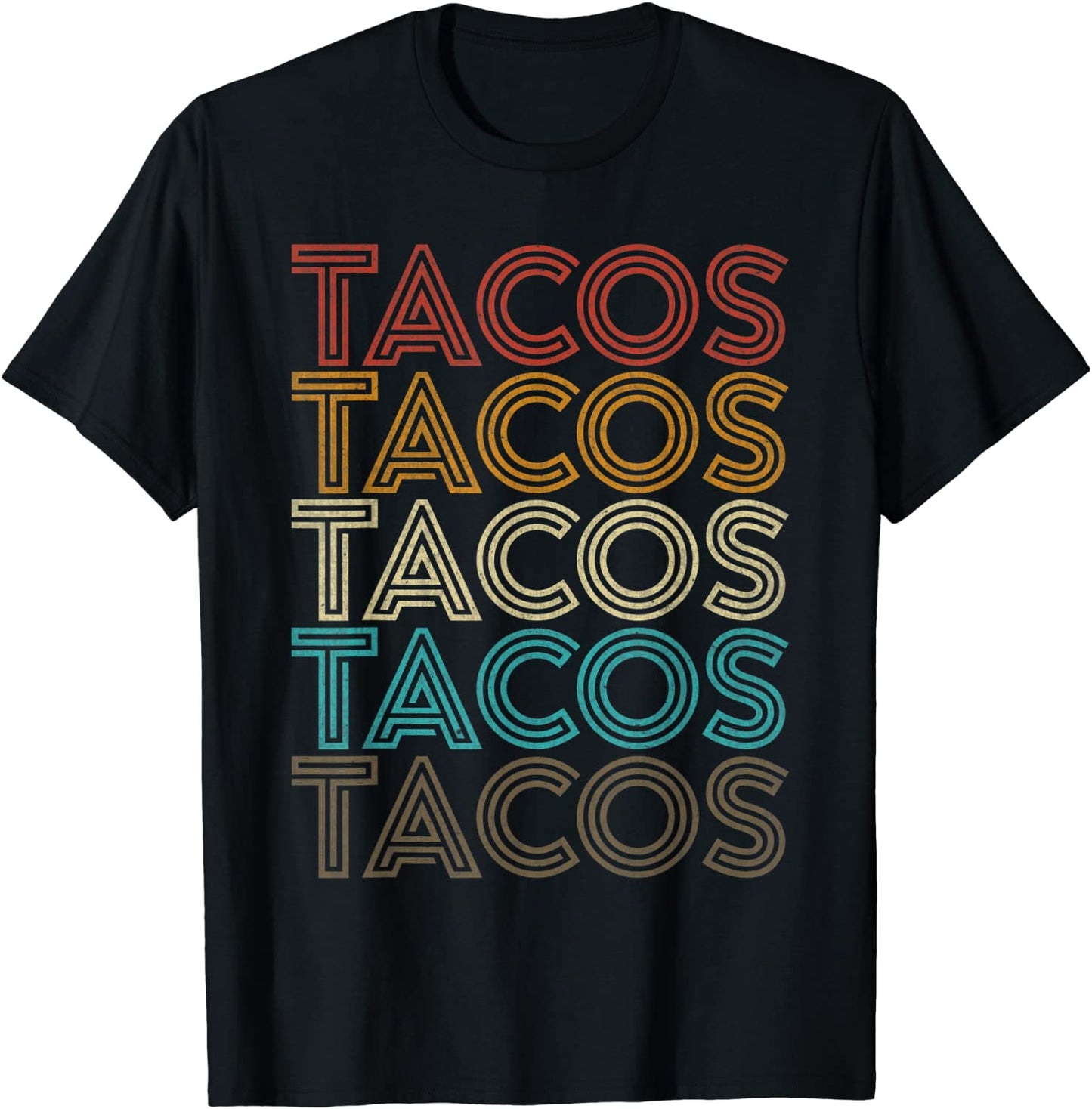 Retro Vintage Tacos Tuesday Mexican Food Party Funny Gift T-Shirt