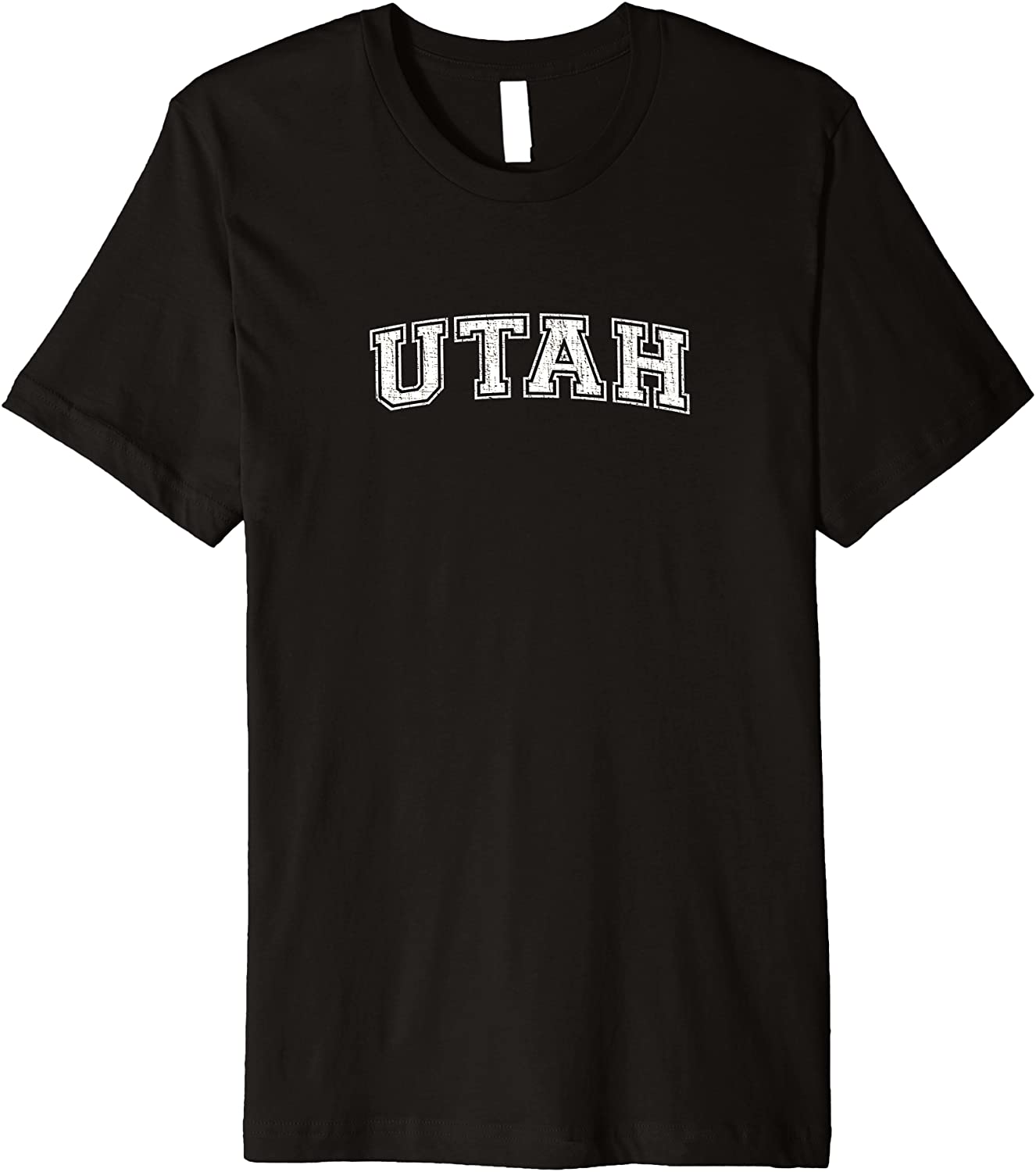 Vintage University-look Utah White Sports Distressed Premium T-Shirt