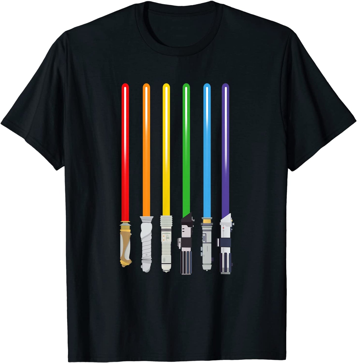 LGBT Flag Light Swords Gay Pride Sword Gift T-Shirt