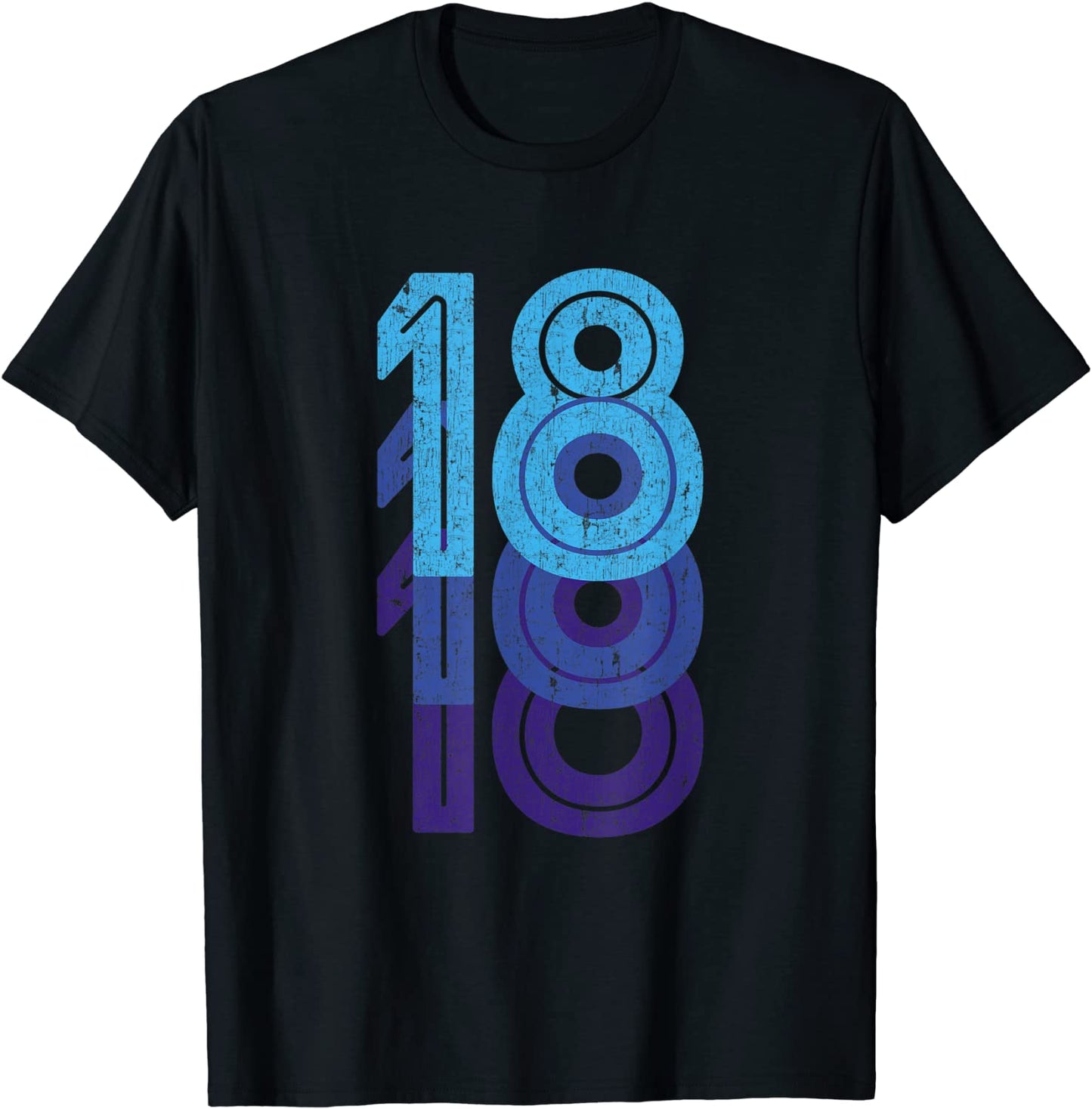18 Lucky Number 18th Year Birthday Age Sports Team T-Shirt