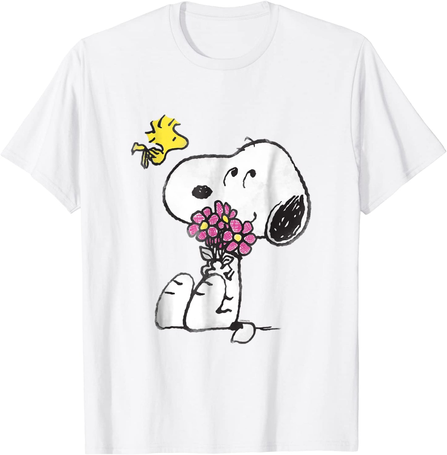 Peanuts Snoopy mothers love flowers Long Sleeve T-shirt